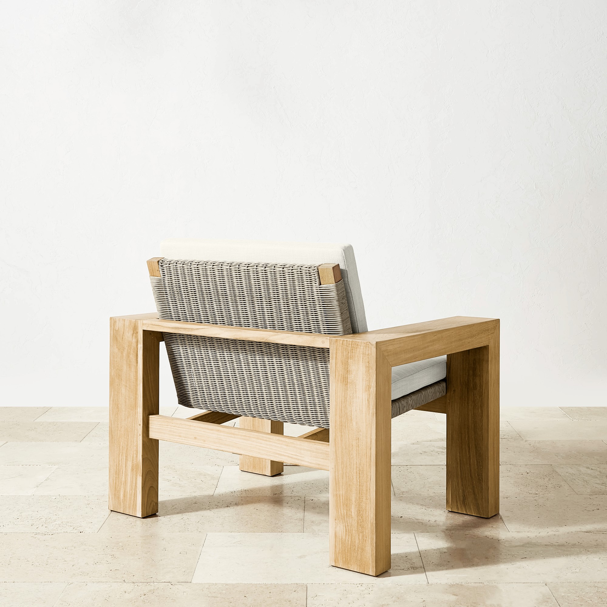 Larnaca Outdoor Teak x All-Weather-Weave Club Chair