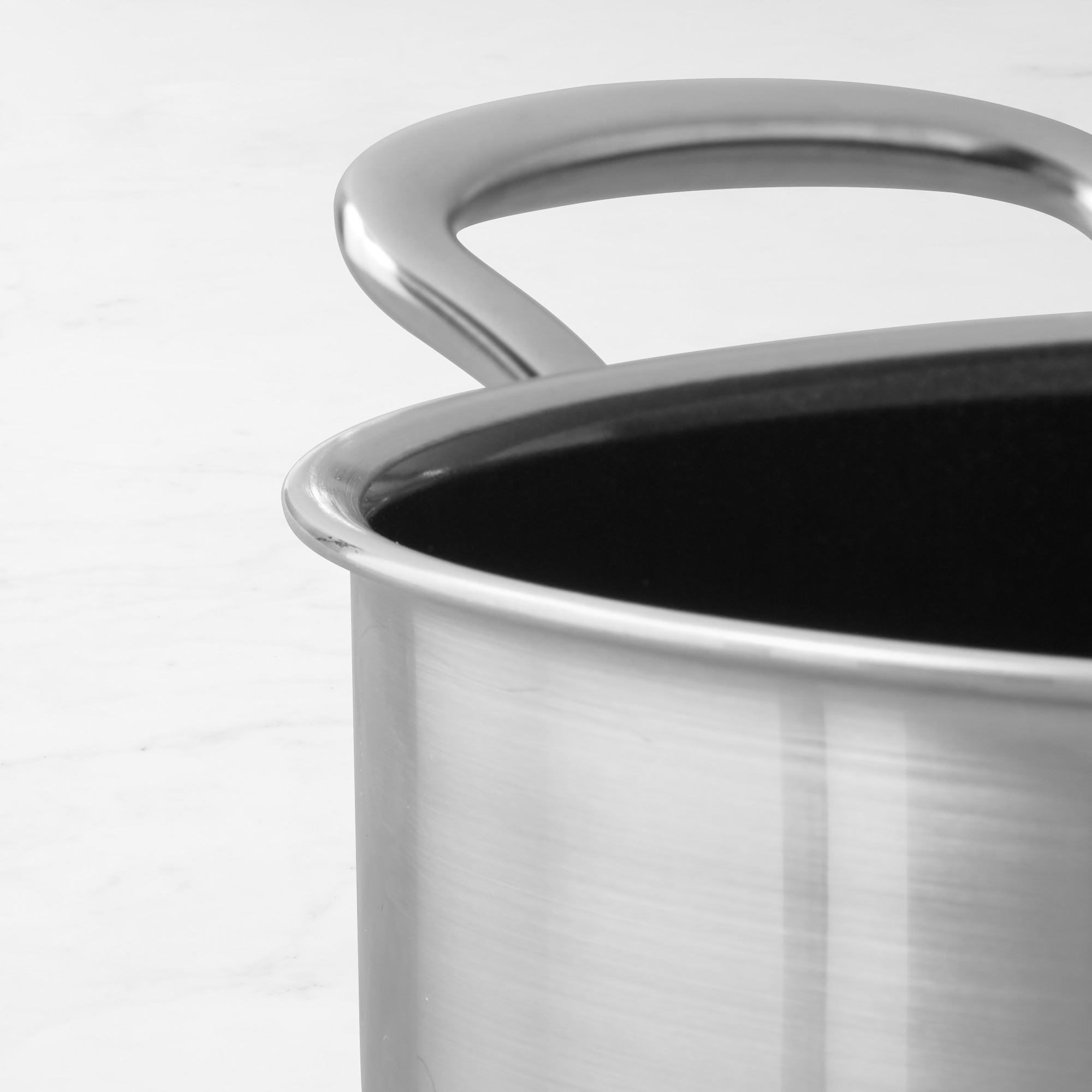 GreenPan™ Premiere Stainless-Steel Ceramic Nonstick Covered Sauté Pan with Helper Handle