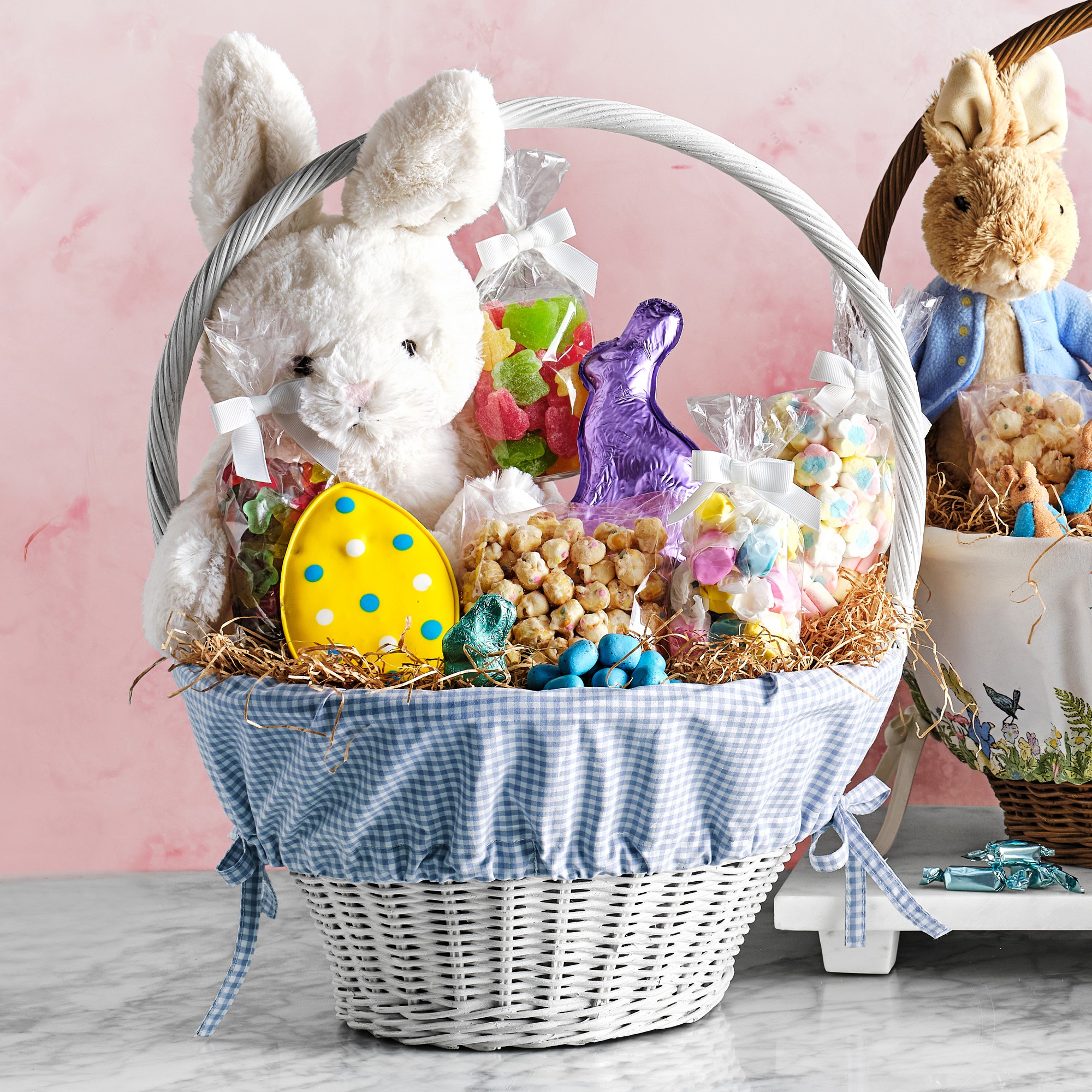 Pottery Barn Kids x Williams Sonoma Large Classic Gingham Easter Basket