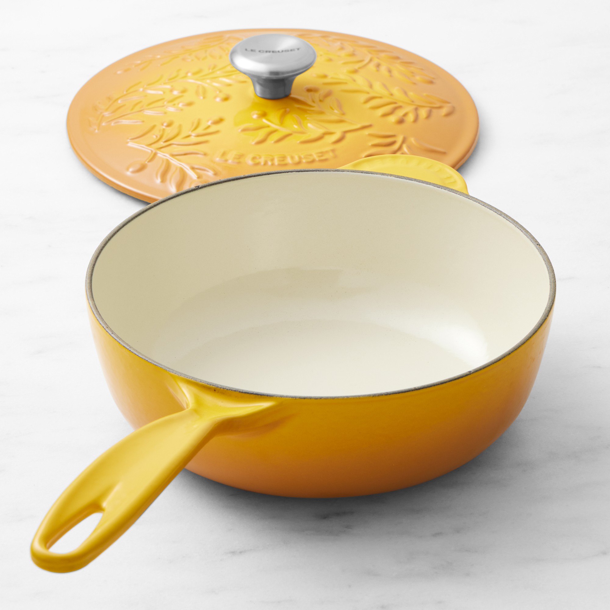 Le Creuset Olive Branch Enameled Cast Iron Saucier, 2 1/4-Qt.