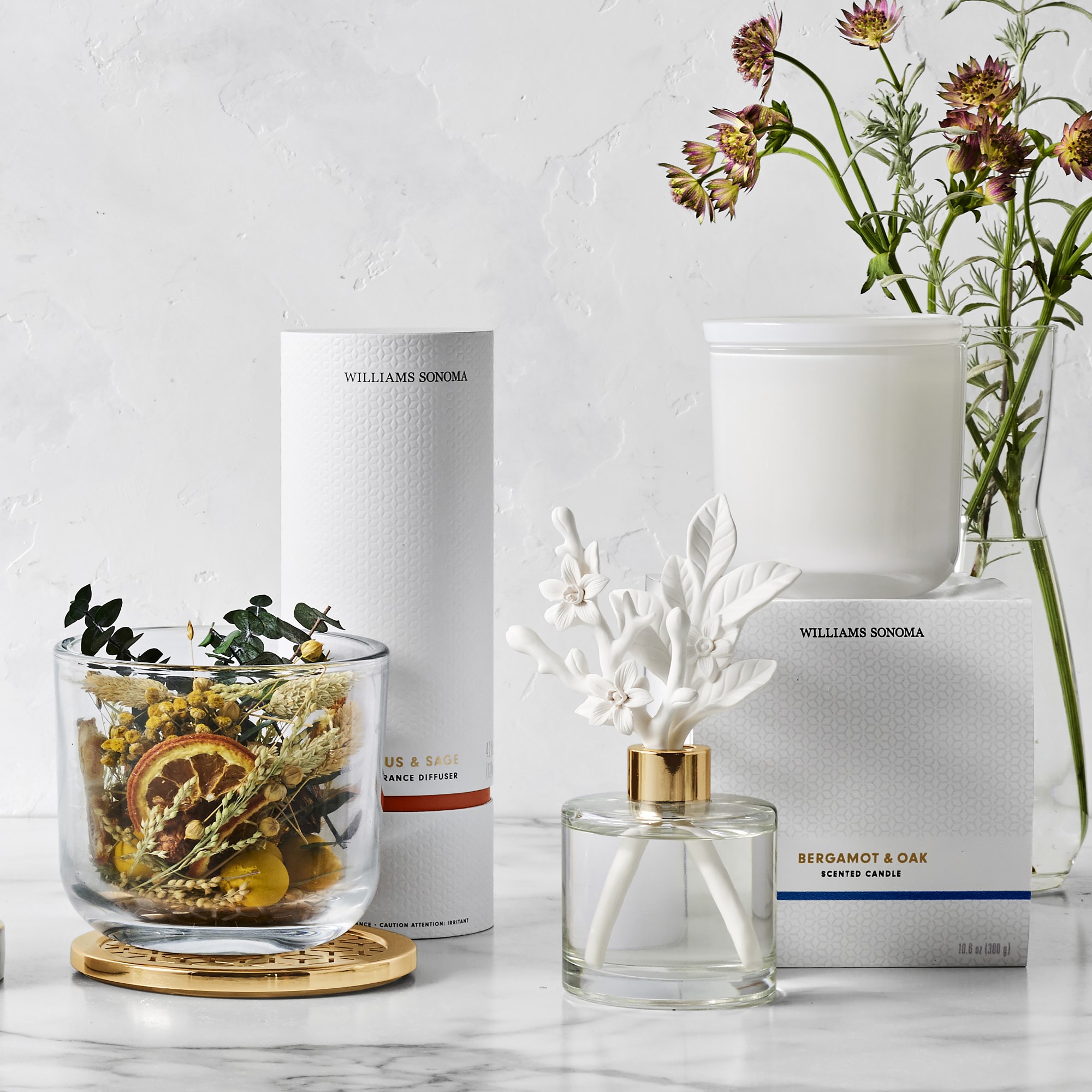 Home Fragrance Candle, Bergamot and Oak