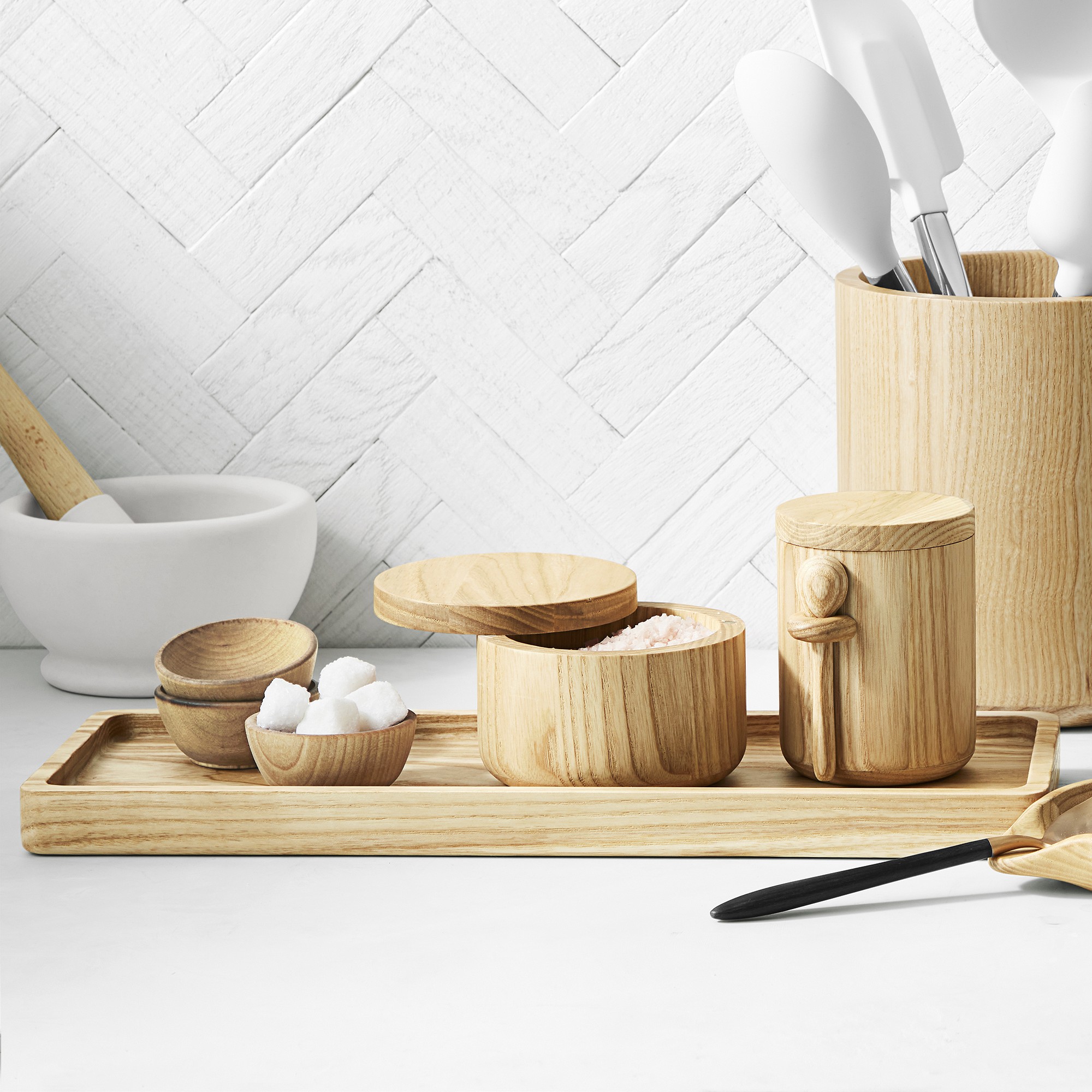 Hold Everything Ashwood Salt Cellar