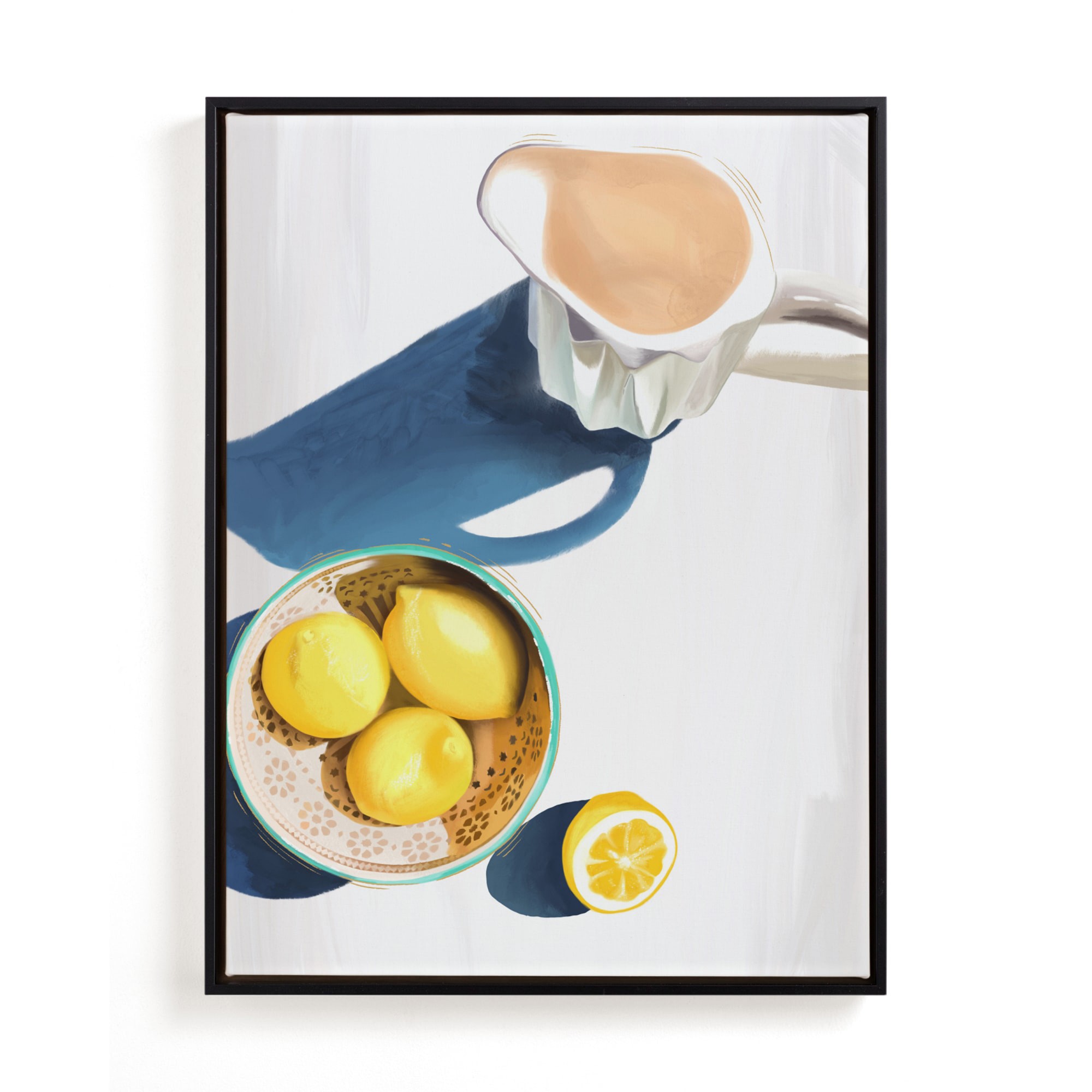 Flatlay Lemon Study No.2 Limited Edition Kitchen Art by Minted