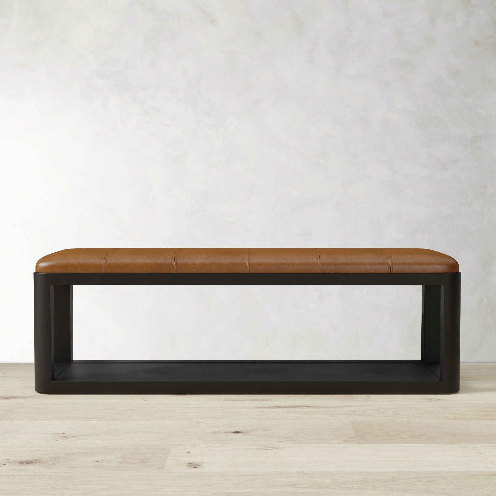 Porte Grid Tufted Bench (55