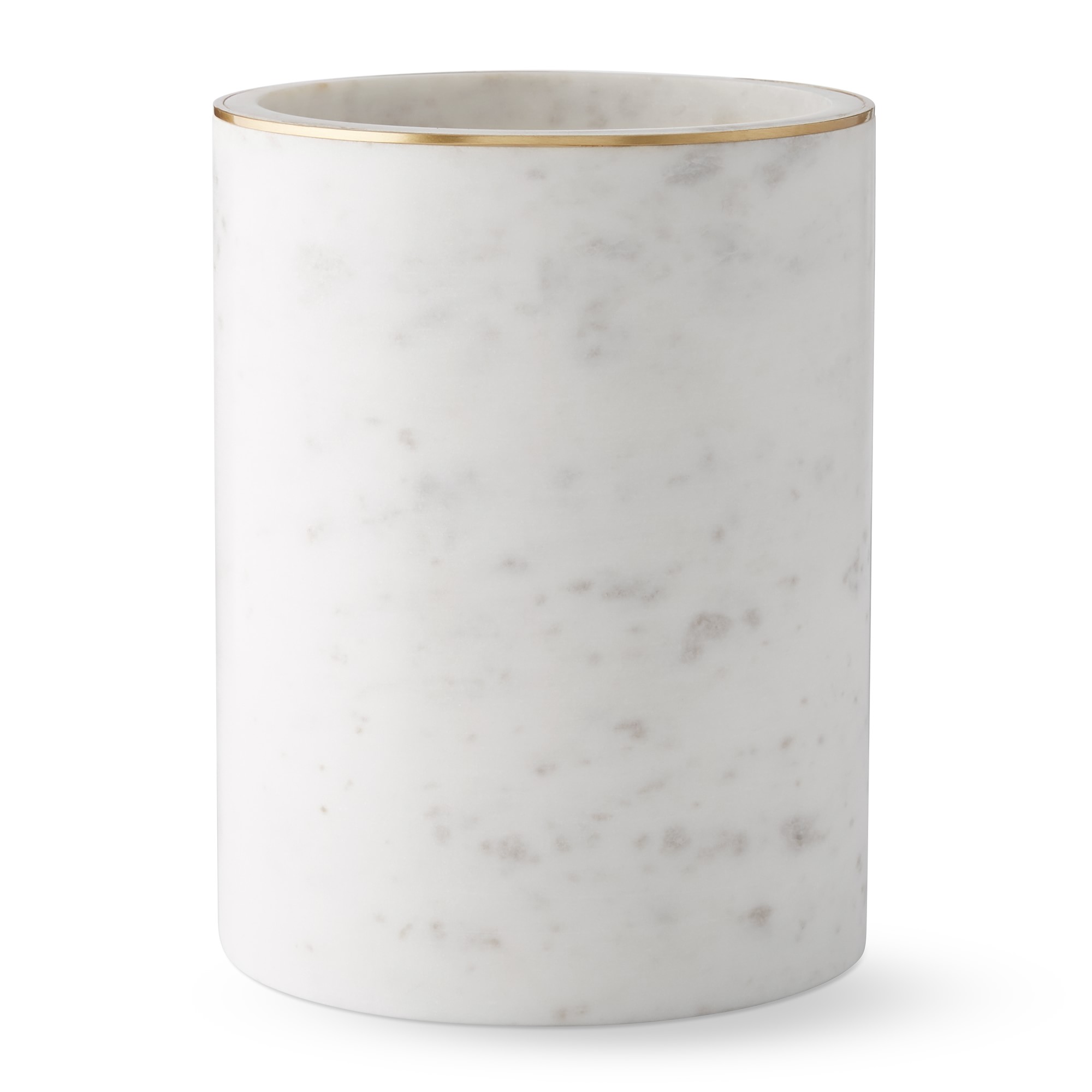 White Marble and Brass Bath Collection