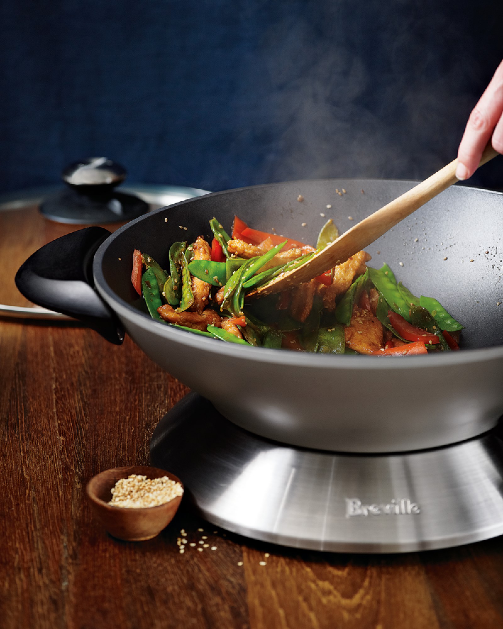 Breville Hot Wok™ Stainless-Steel Electric Wok, 6-Qt.