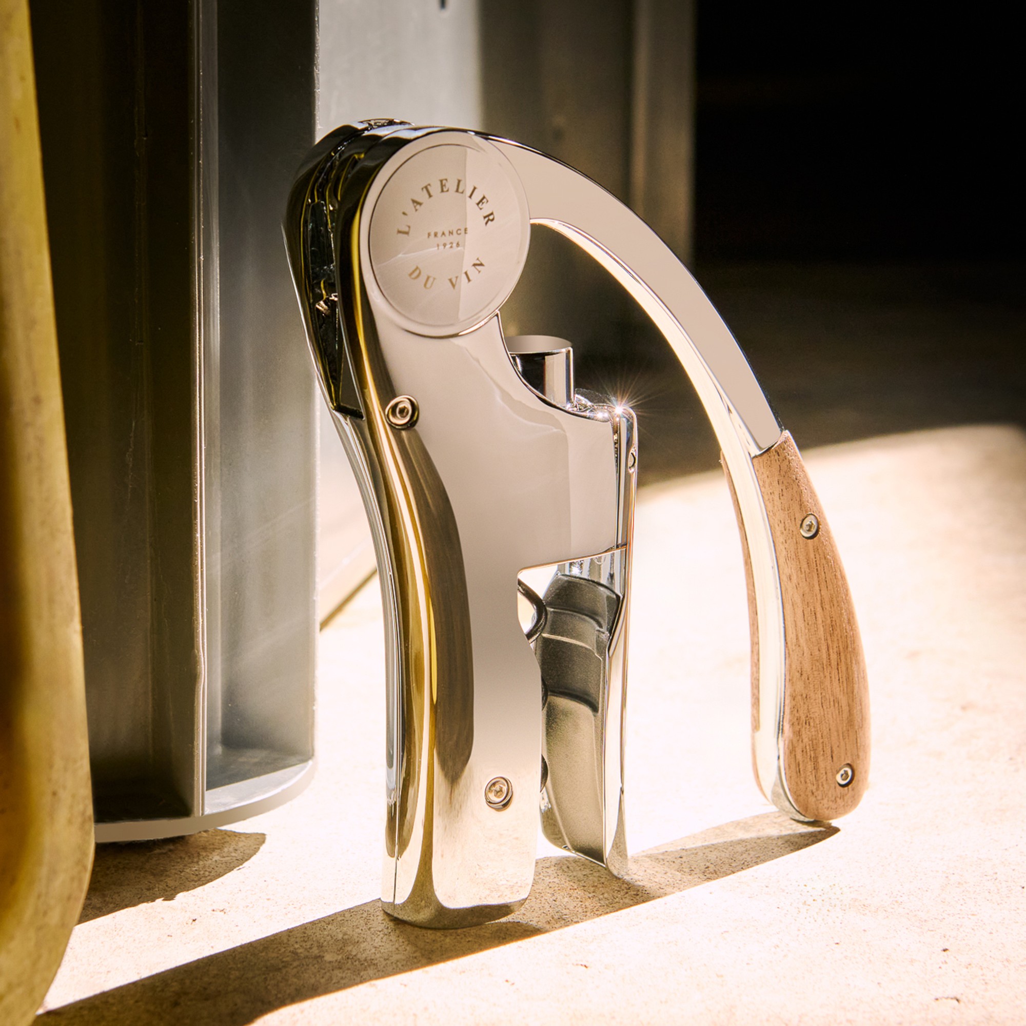 L'Atelier Du Vin Oeno Motion Wood and Chrome Corkscrew