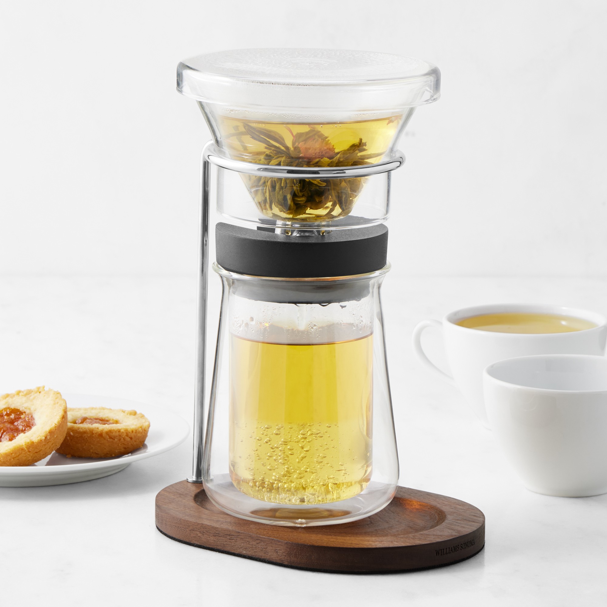 Williams Sonoma Glass Steep & Serve Tea Set