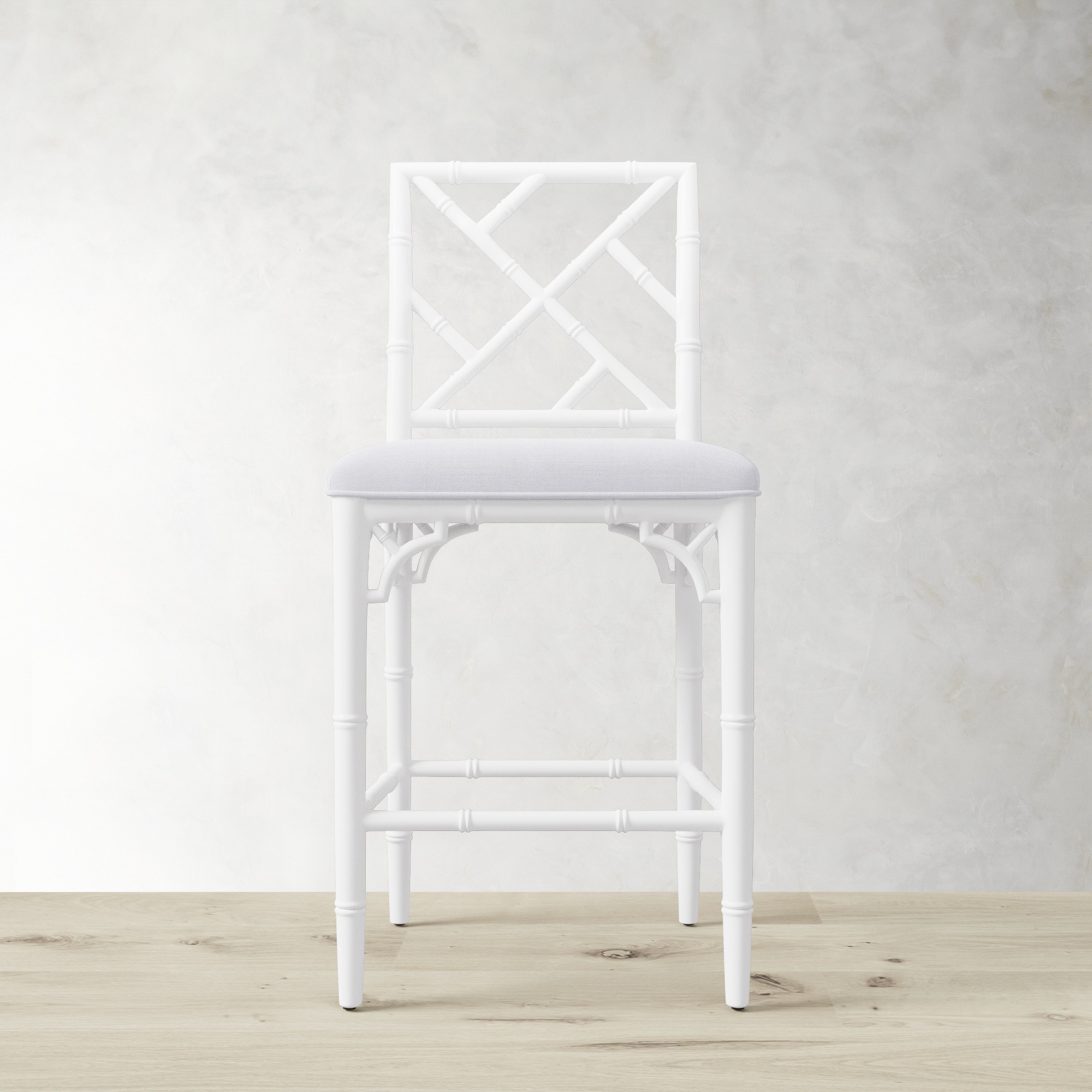 Chippendale Upholstered Bistro Counter Stool