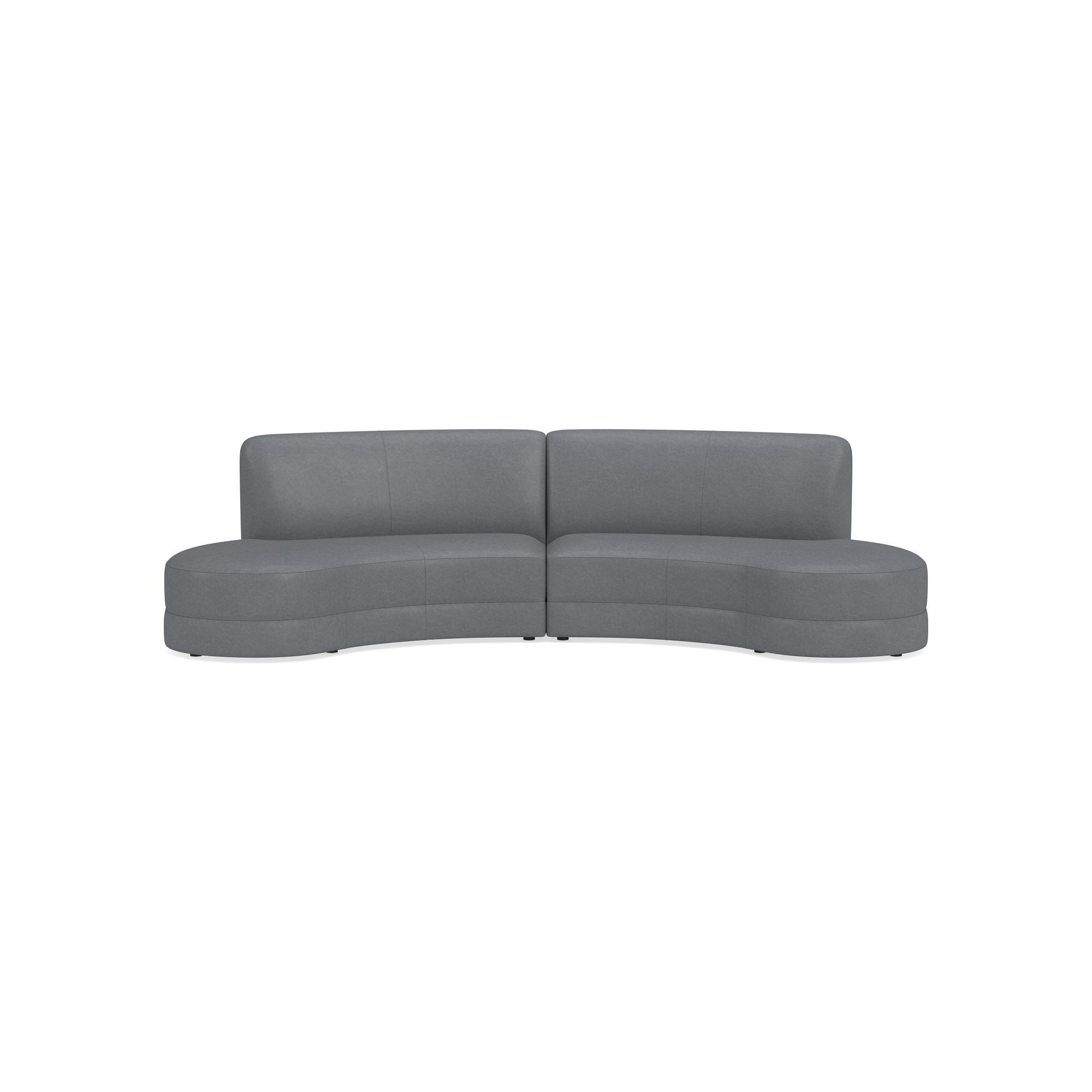 Capri 2-Piece Bumper Armless Sectional (132