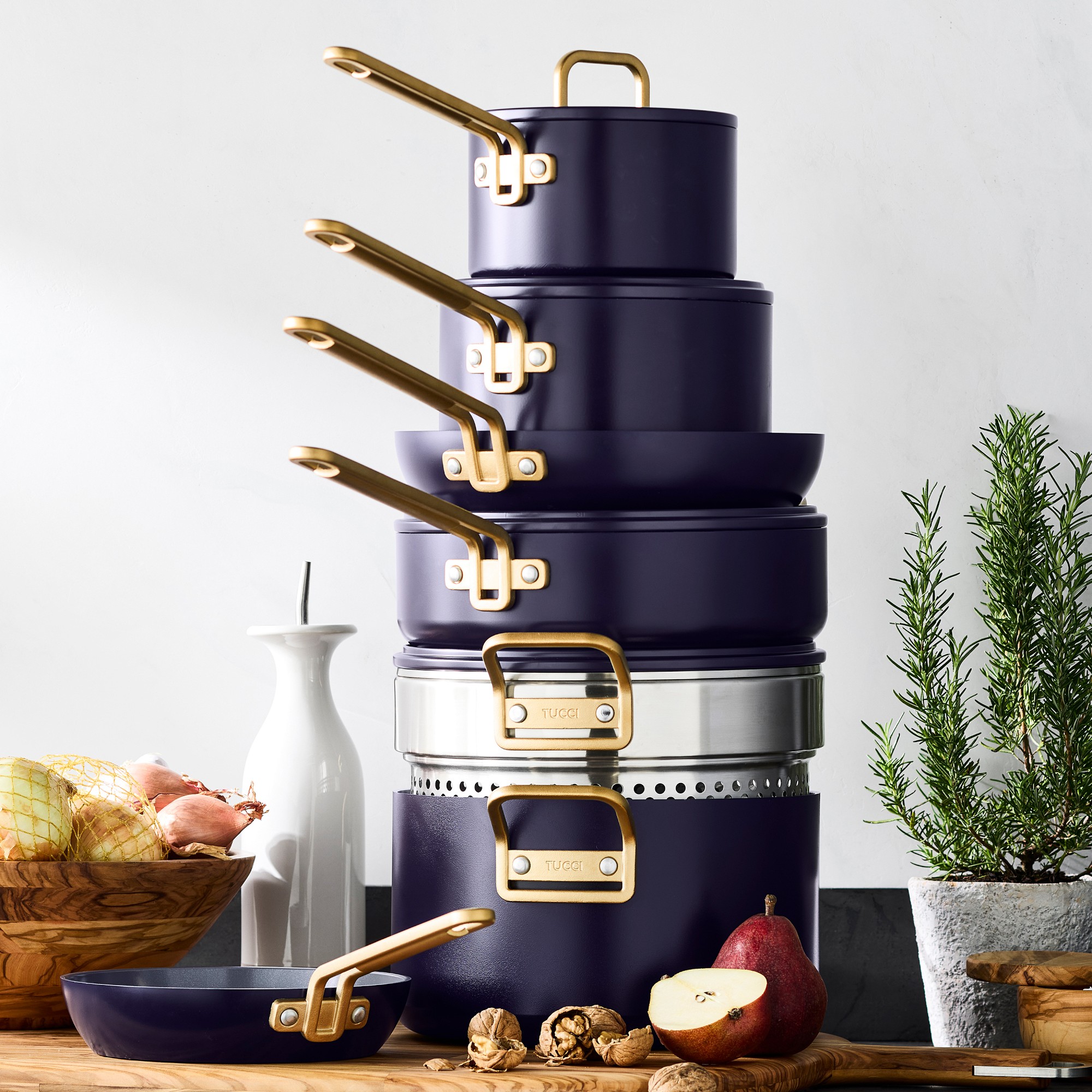 GreenPan™ Stanley Tucci™ Ceramic Nonstick 11-Piece Cookware Set