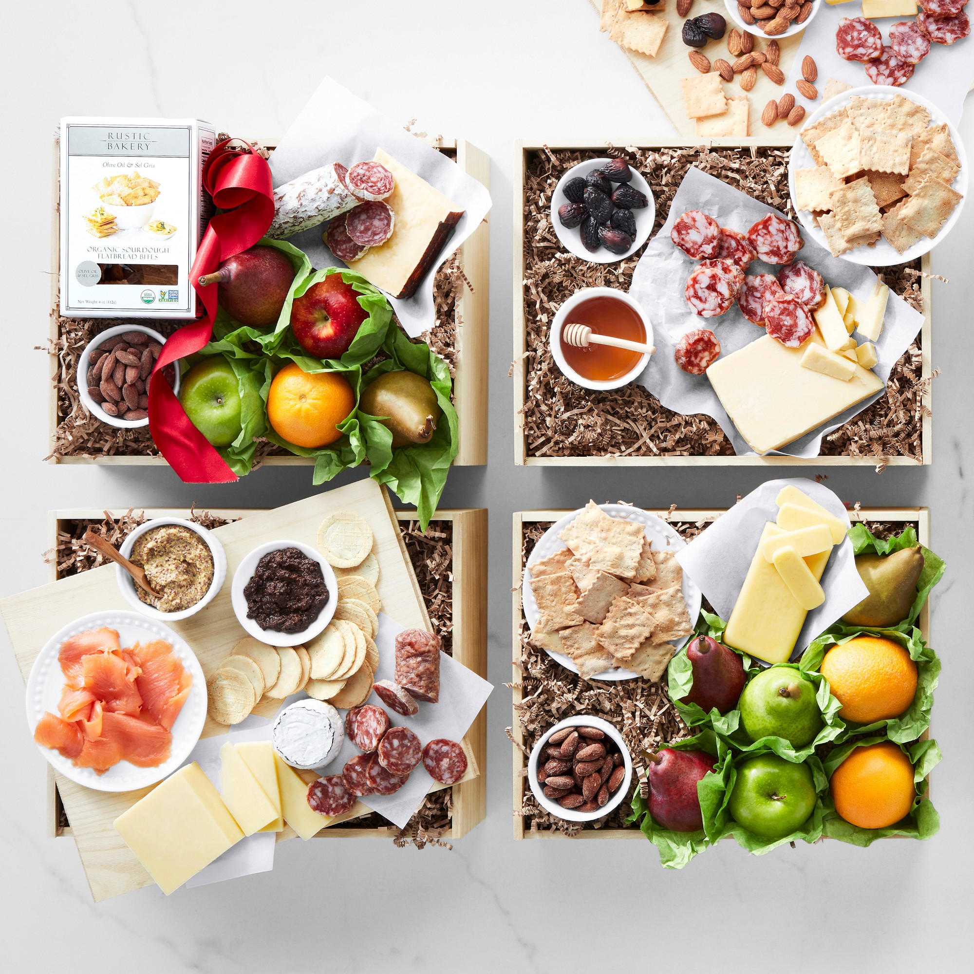 Williams Sonoma Fruit & Cheese Gift Crate