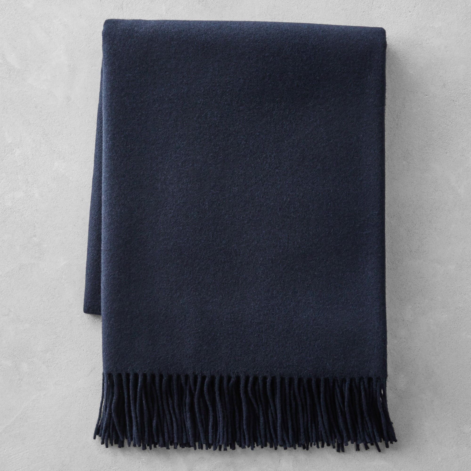 European Solid Cashmere Throw