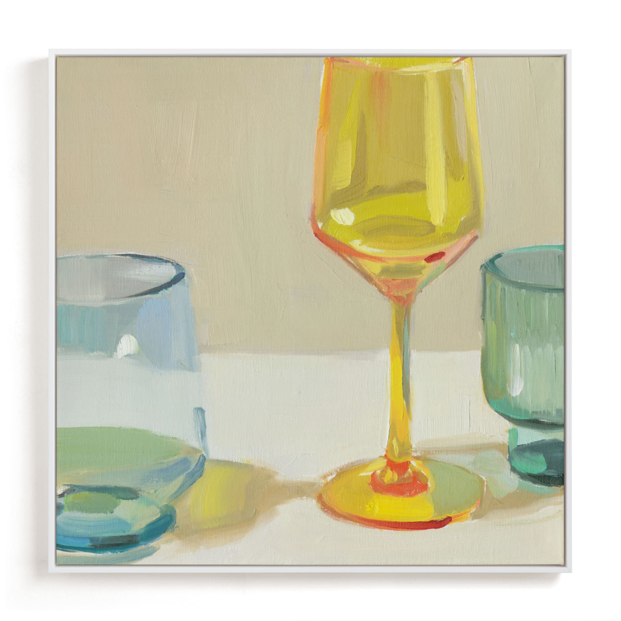 Rainbow Glassware 2 Open Edition Kitchen Art by Minted