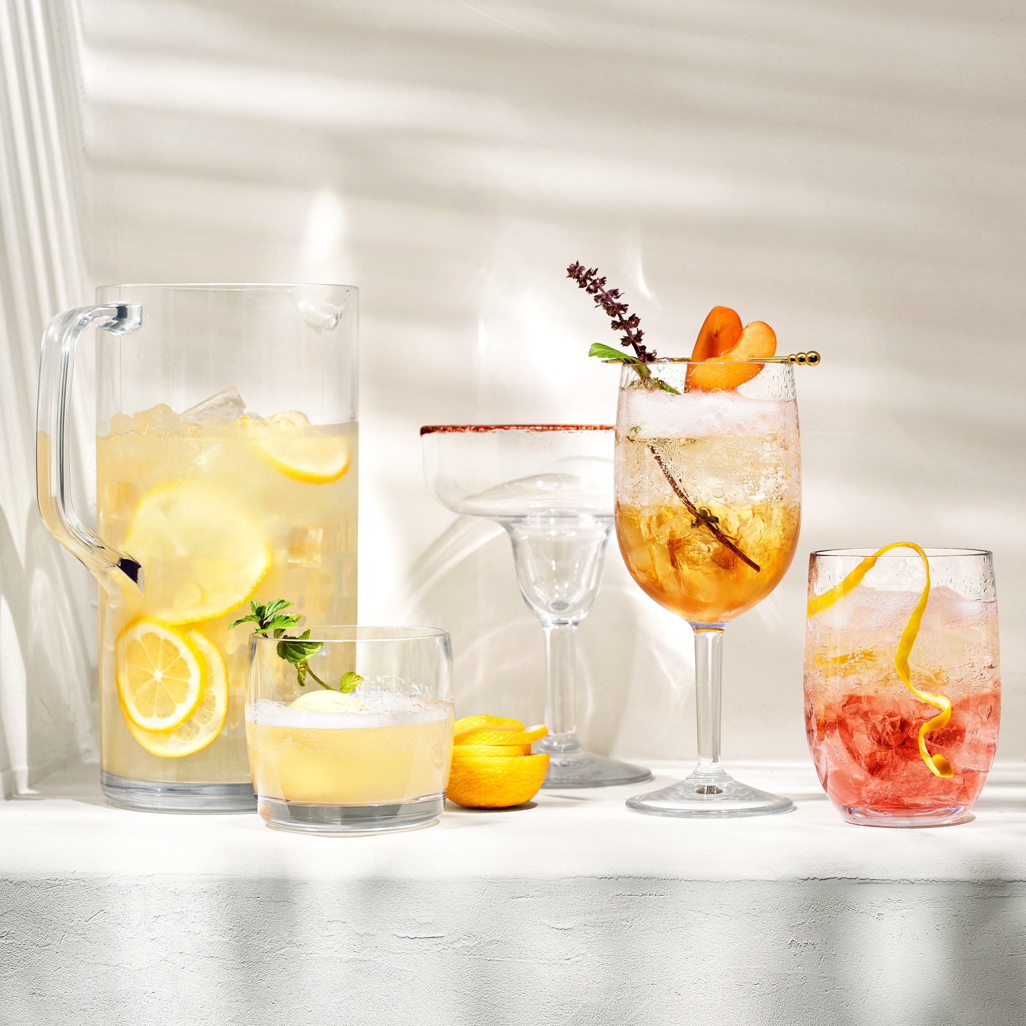 DuraClear® Tritan Outdoor Margarita Glasses, Set of 6