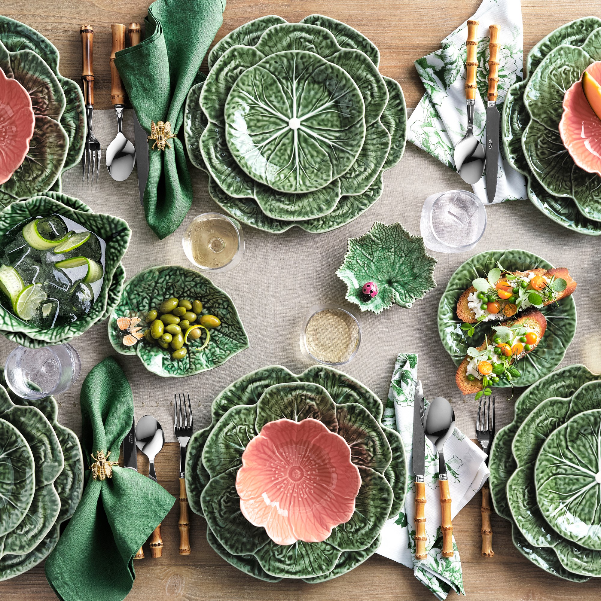 Bordallo Pinheiro Cabbage Salad Plates