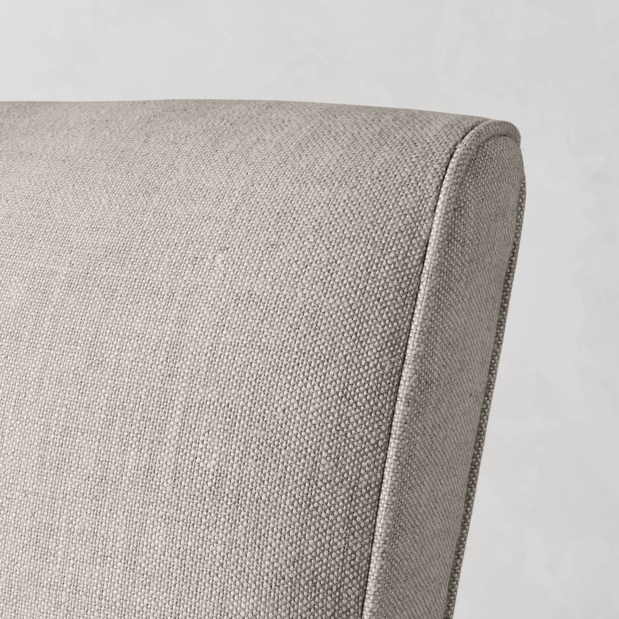 Fitzgerald Dining Side Chair, Perennials Performance Basketweave, White, Ebony Leg