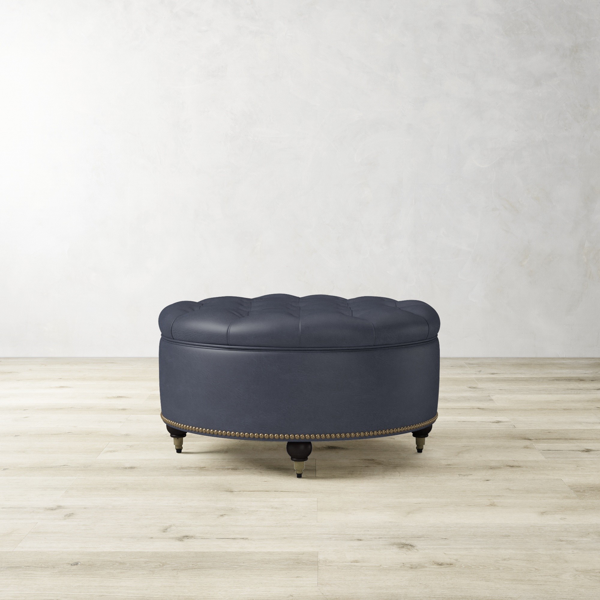 Soho Tufted Round Storage Ottoman (36