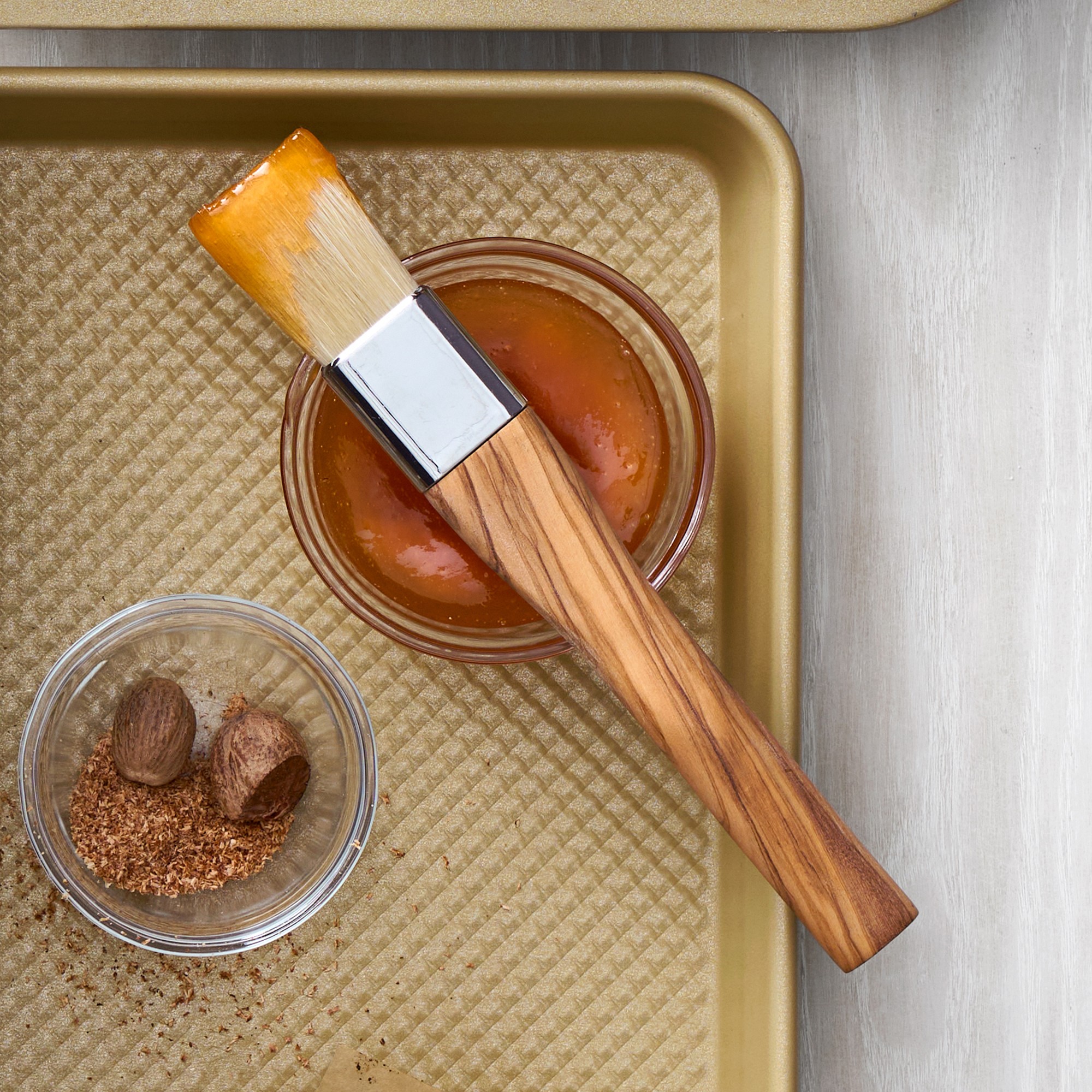 Williams Sonoma Olivewood Pastry Brush