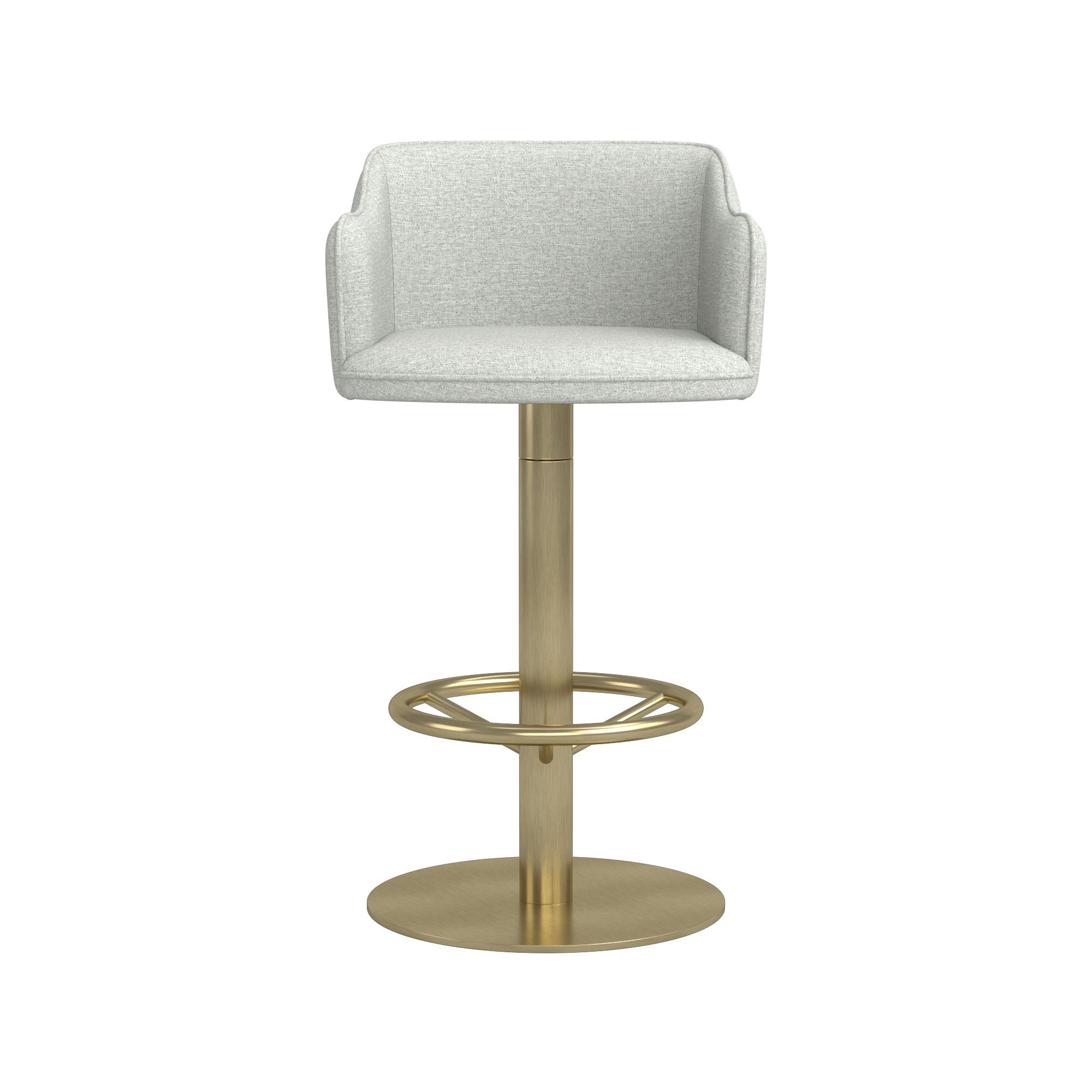 Harding Upholstered Pedestal Counter  & Bar Stool