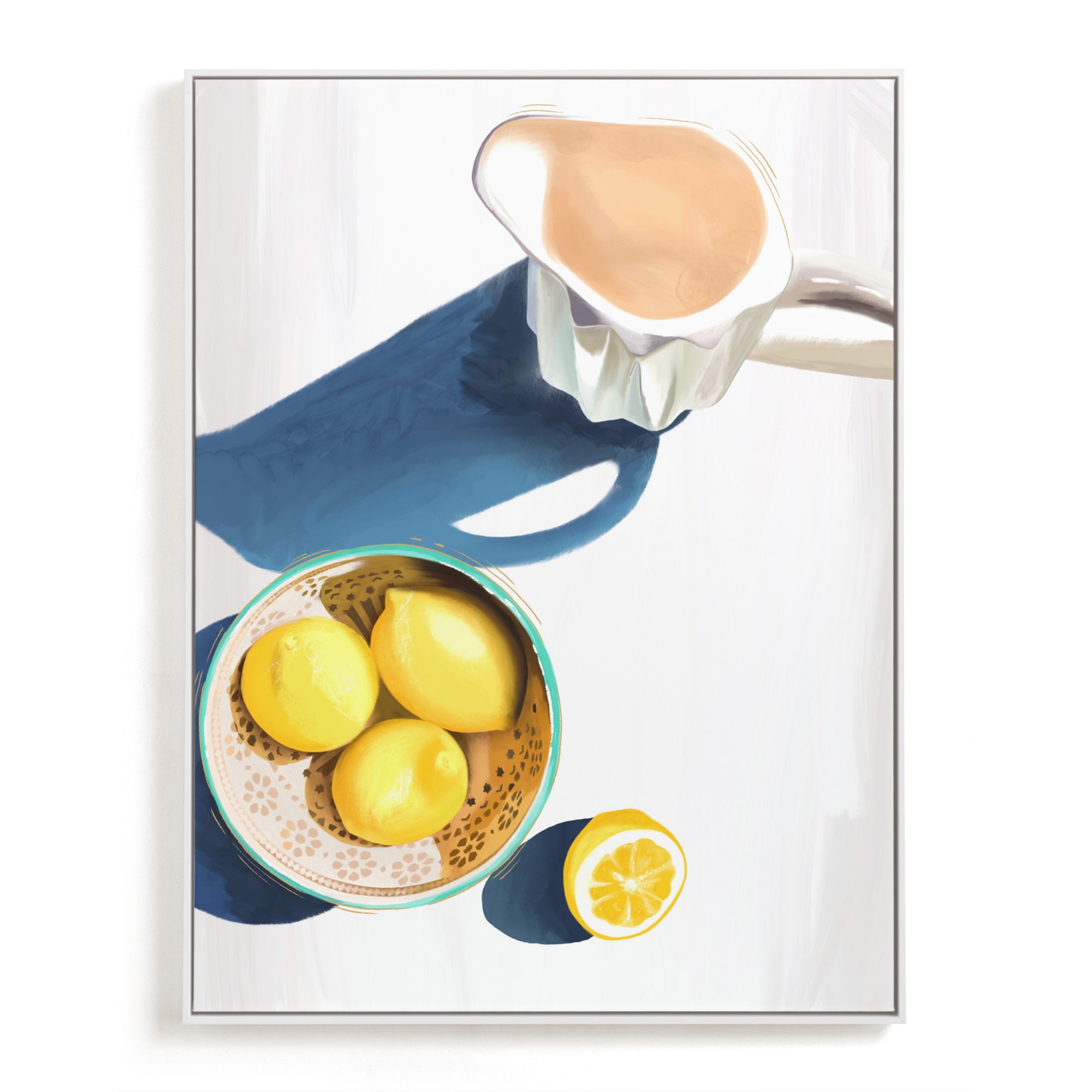 Flatlay Lemon Study No.2 Limited Edition Kitchen Art by Minted