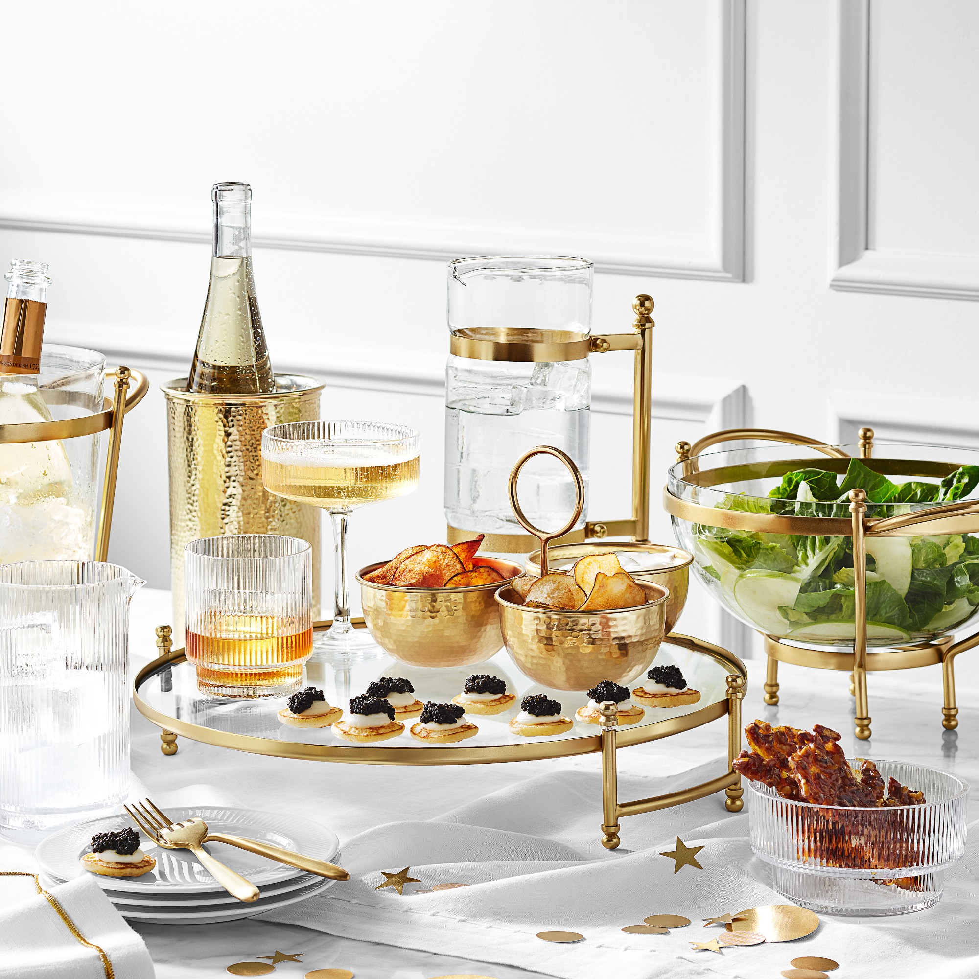 Modern Optic Double Old-Fashioned Glasses, Set of 4