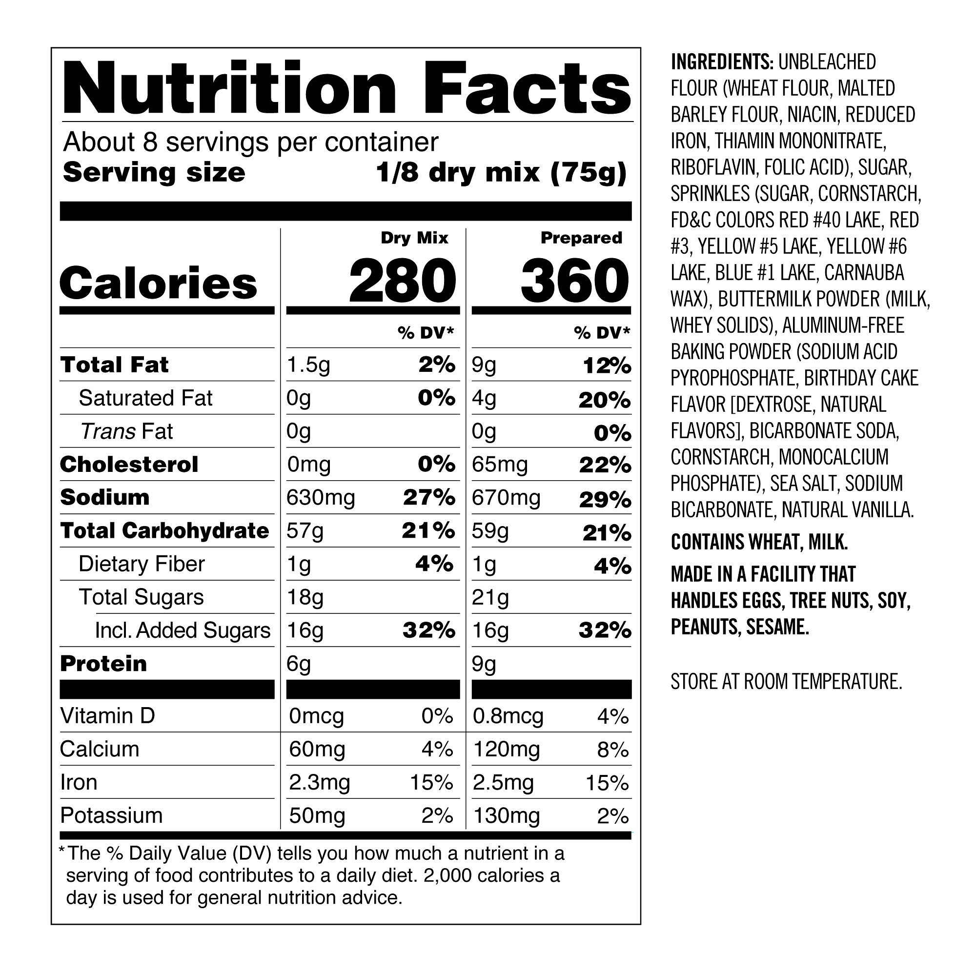 Williams Sonoma Birthday Cake Pancake & Waffle Mix