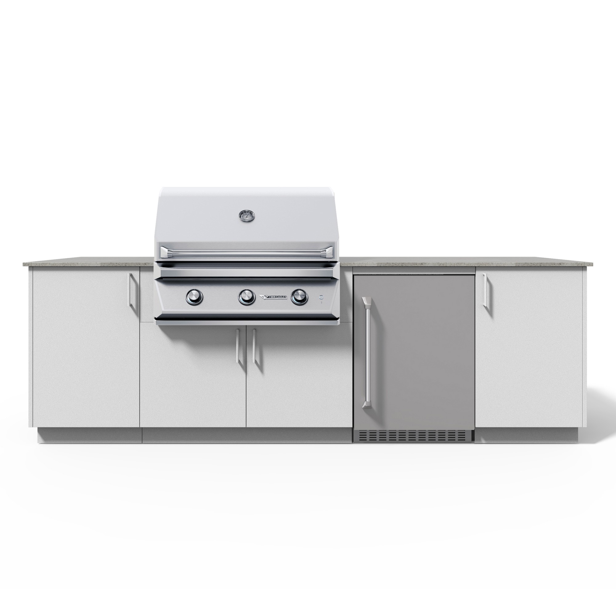 Urban Bonfire Outdoor Kitchen x Twin Eagles 36” Grill and Fridge