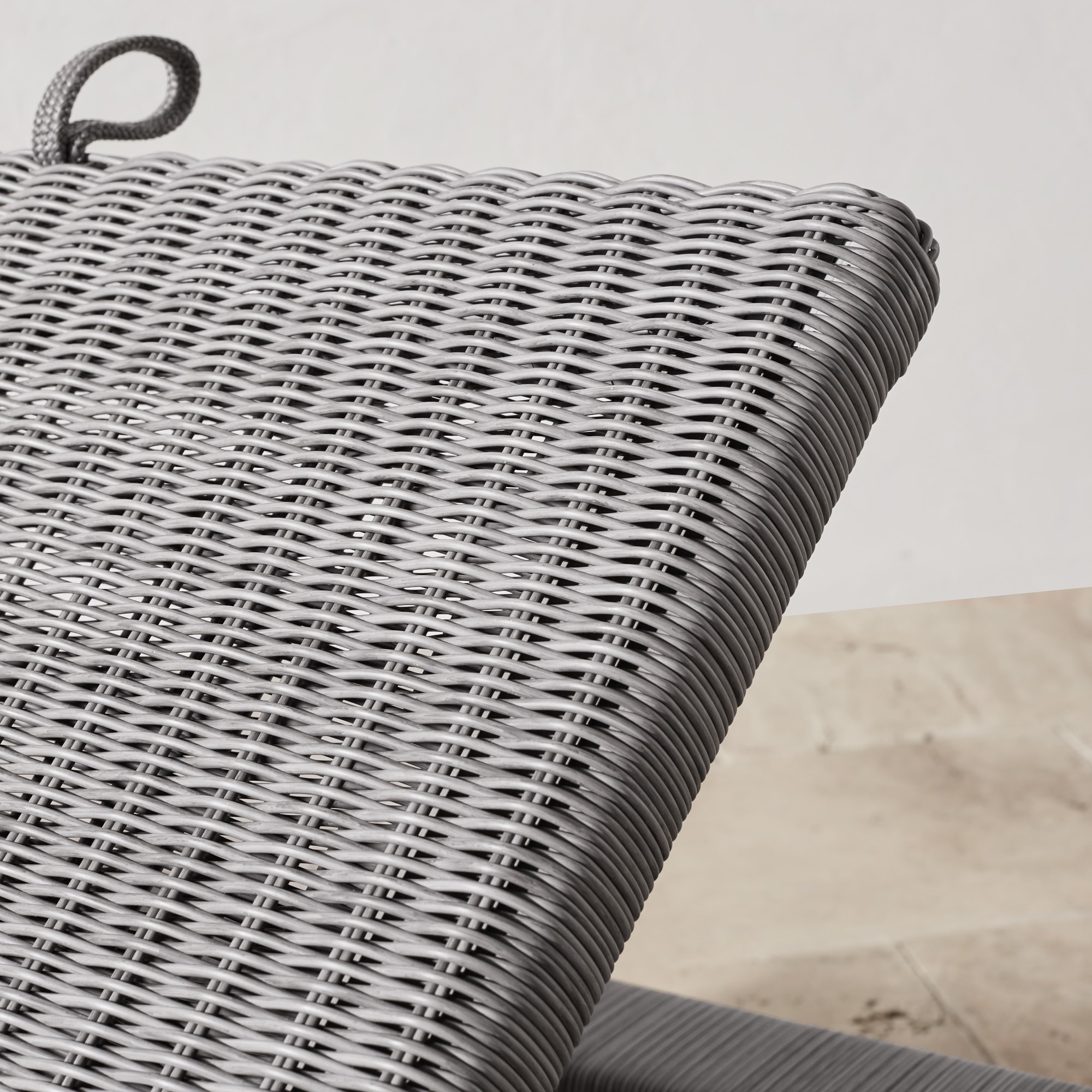 Larnaca Outdoor Grey Teak x All-Weather Weave Chaise