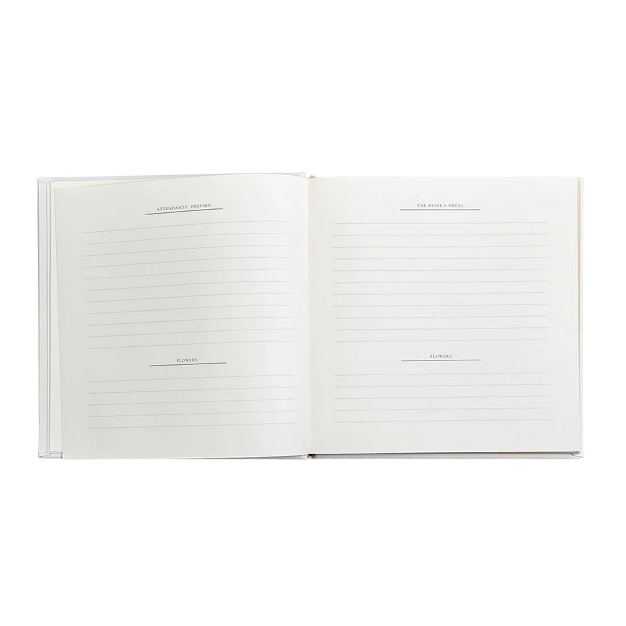 Wedding Journal with White Leather