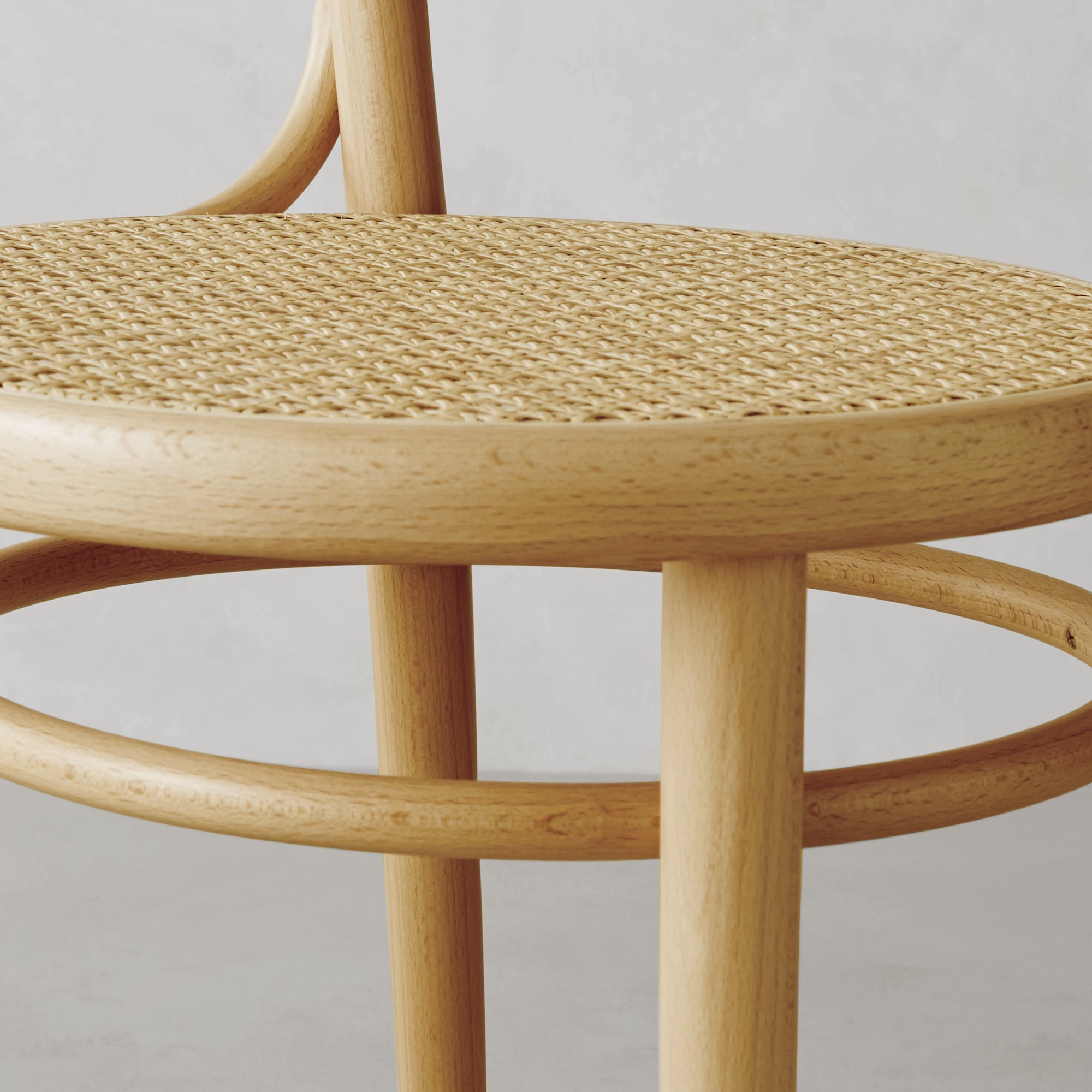Ton 14 Caned Dining Side Chair