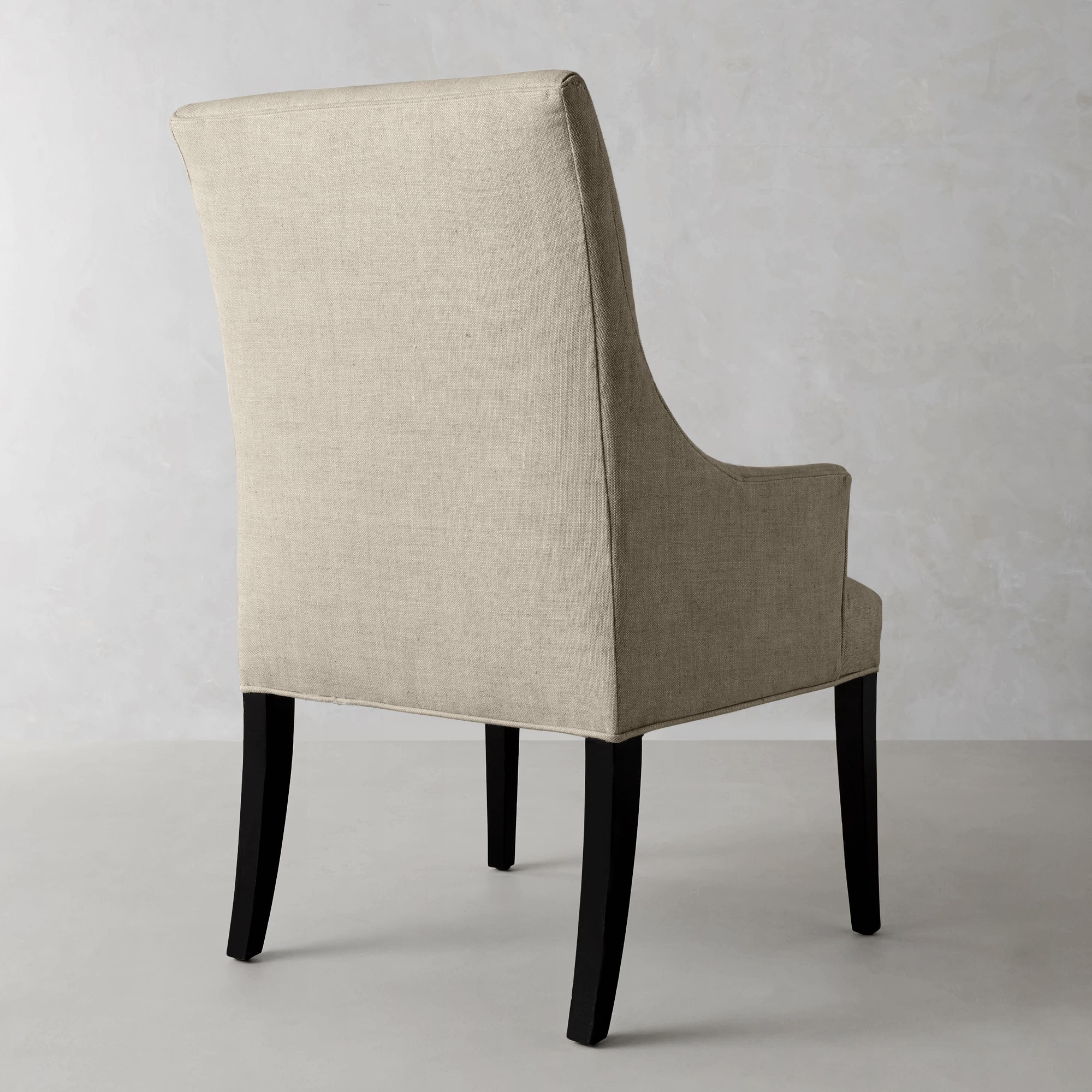 Belvedere Dining Armchair, Natural Chunky Linen