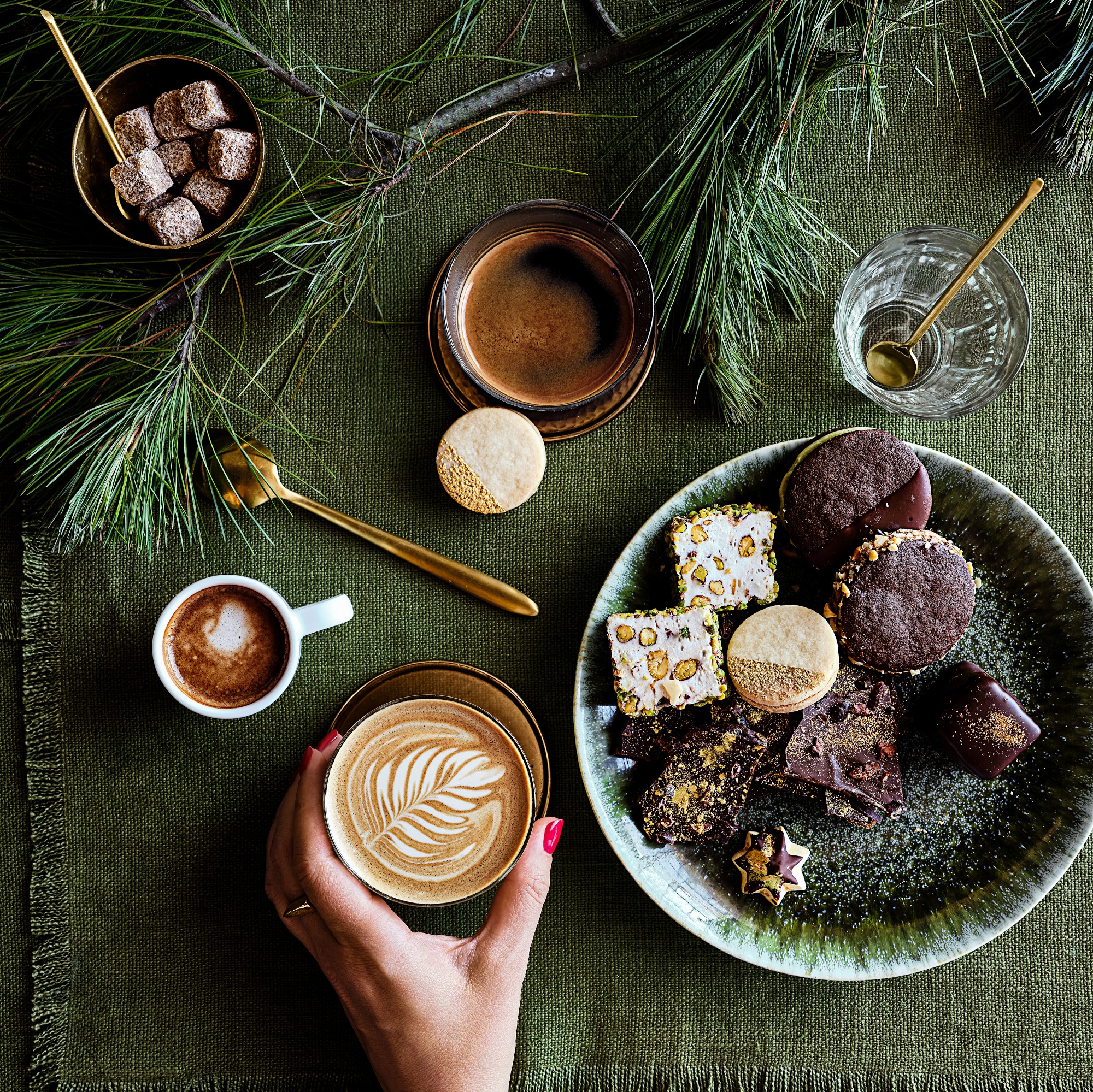 Cyprus Reactive Glaze Dinner Plates