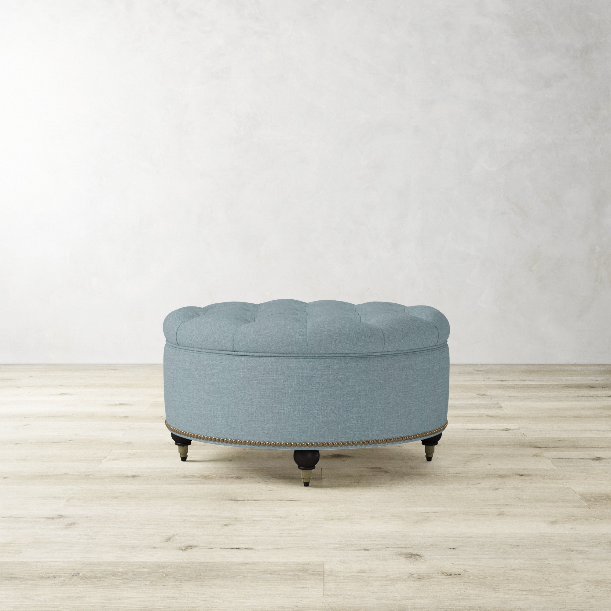 Soho Tufted Round Storage Ottoman (36