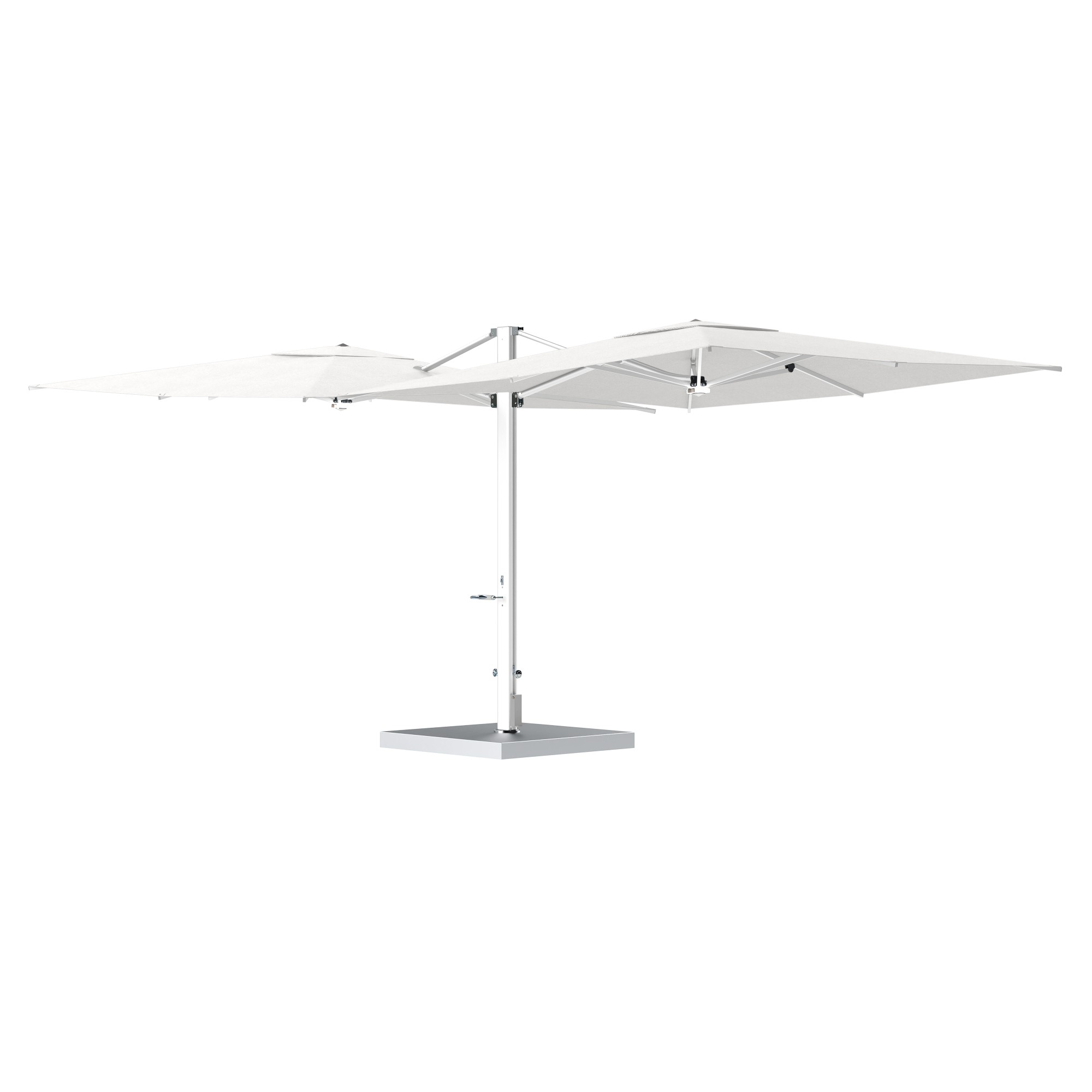 10' Sqaure Performance Dual Cantilever Umbrella