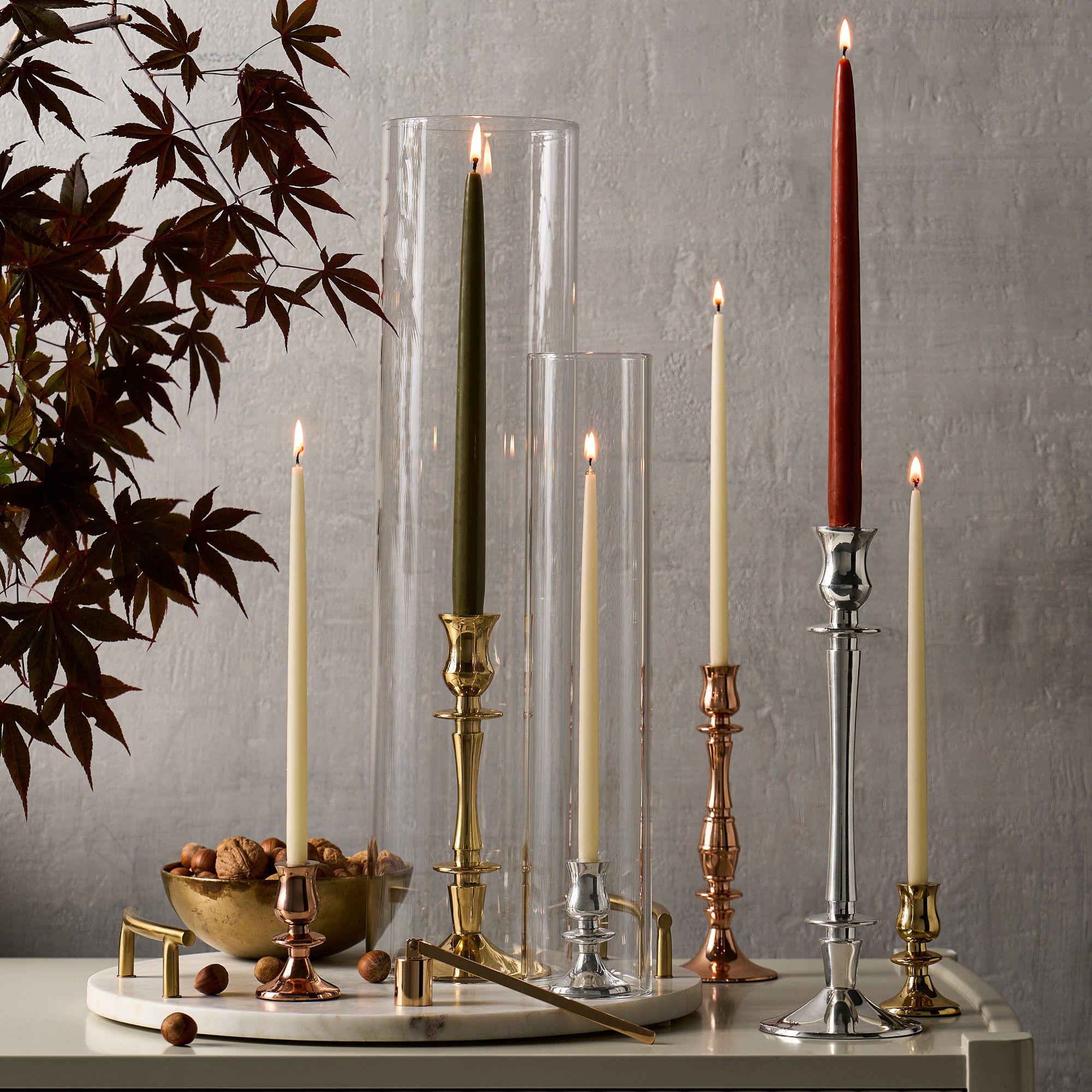 Heirloom Copper Tiny Taper Holders