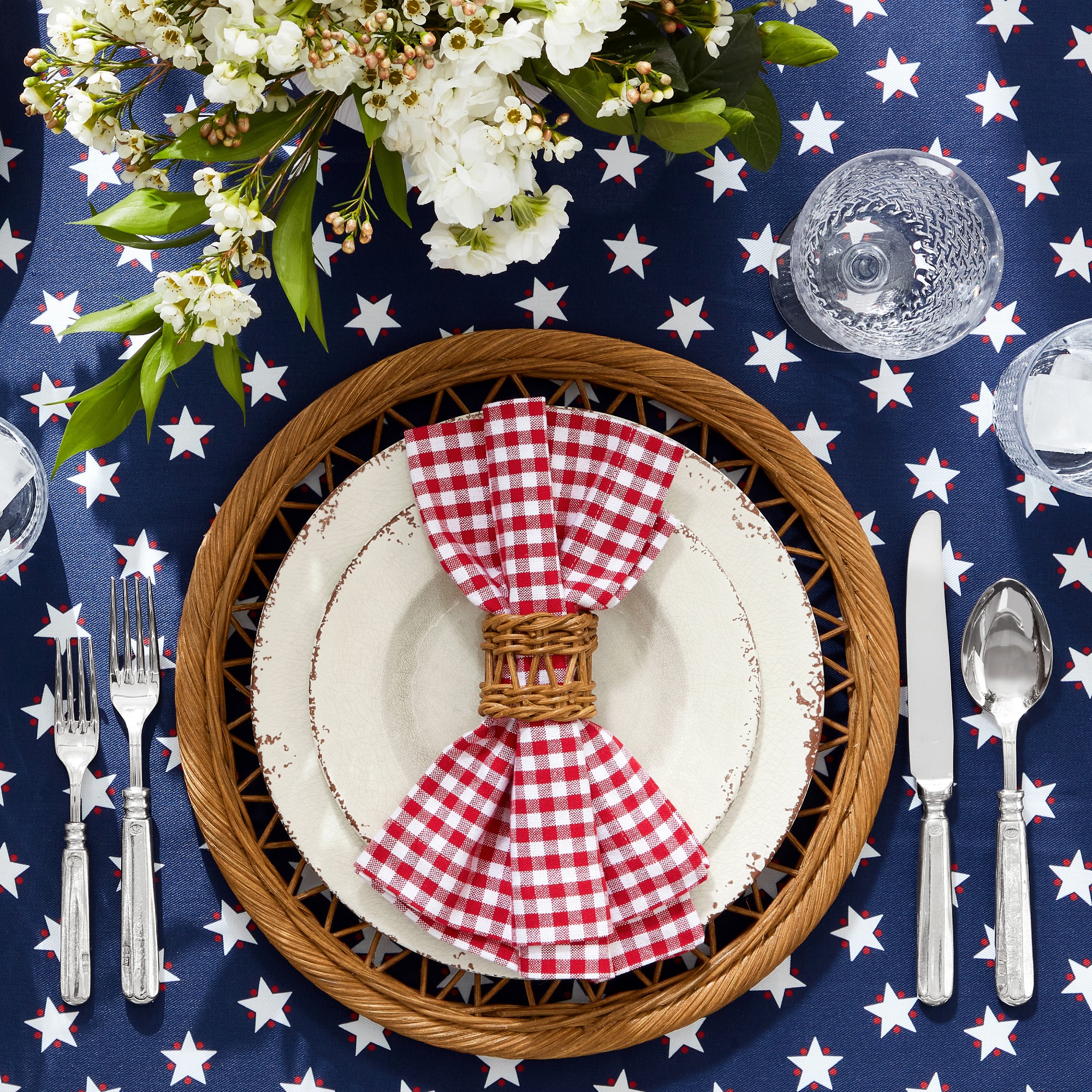 Rustic® Outdoor Melamine Salad Plates, Set of 4