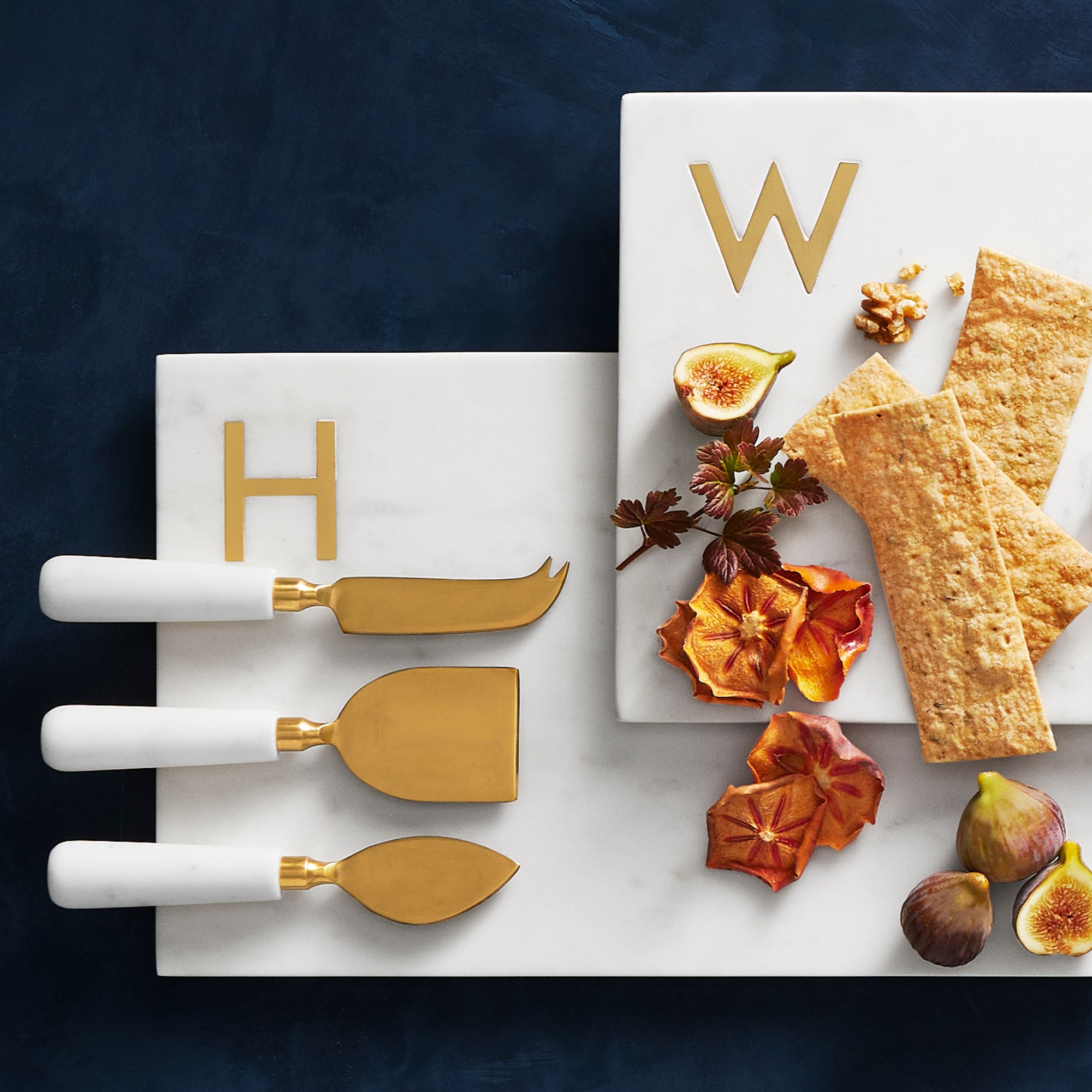 Marble & Brass Monogram Board