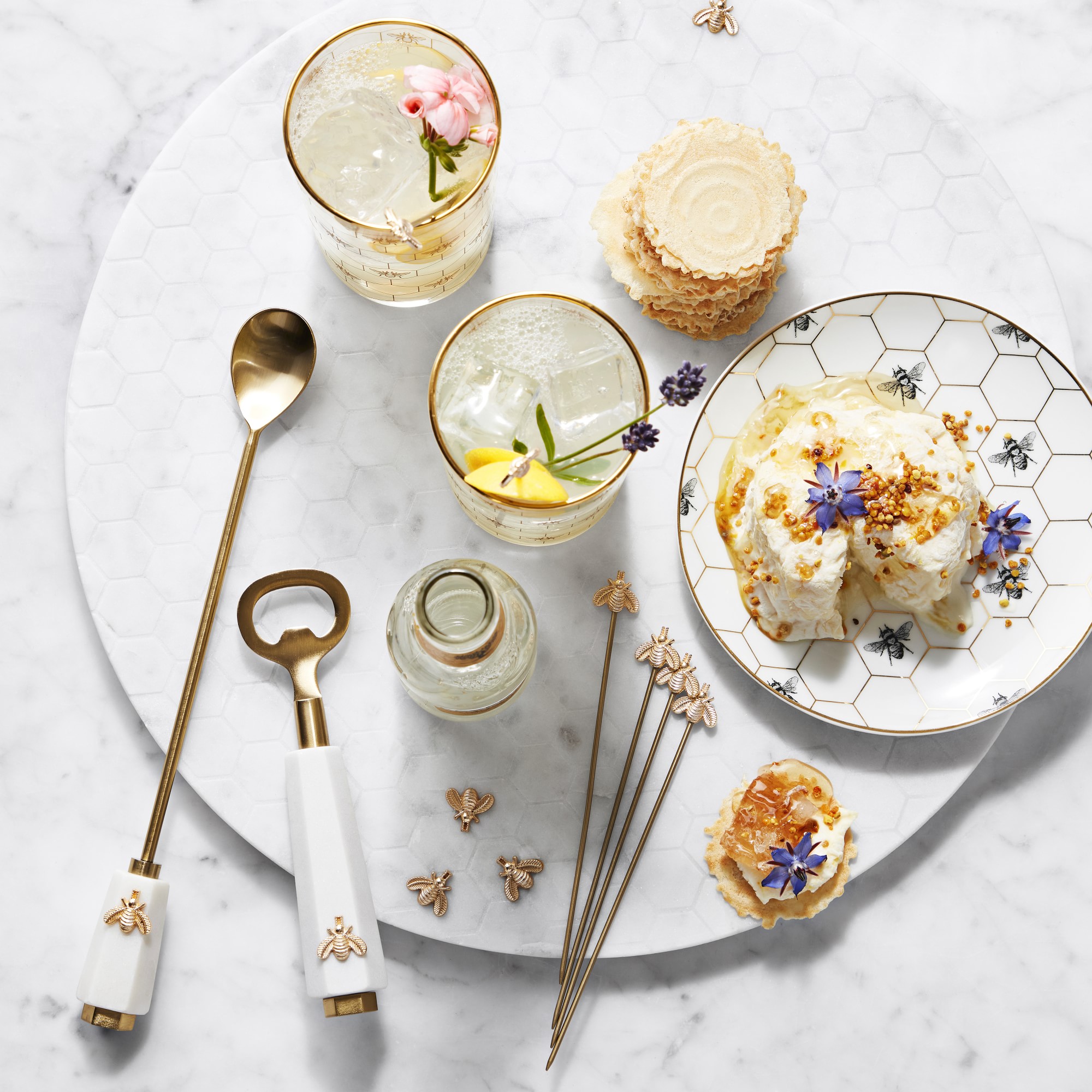 Honeycomb Double Old-Fashioned Glasses