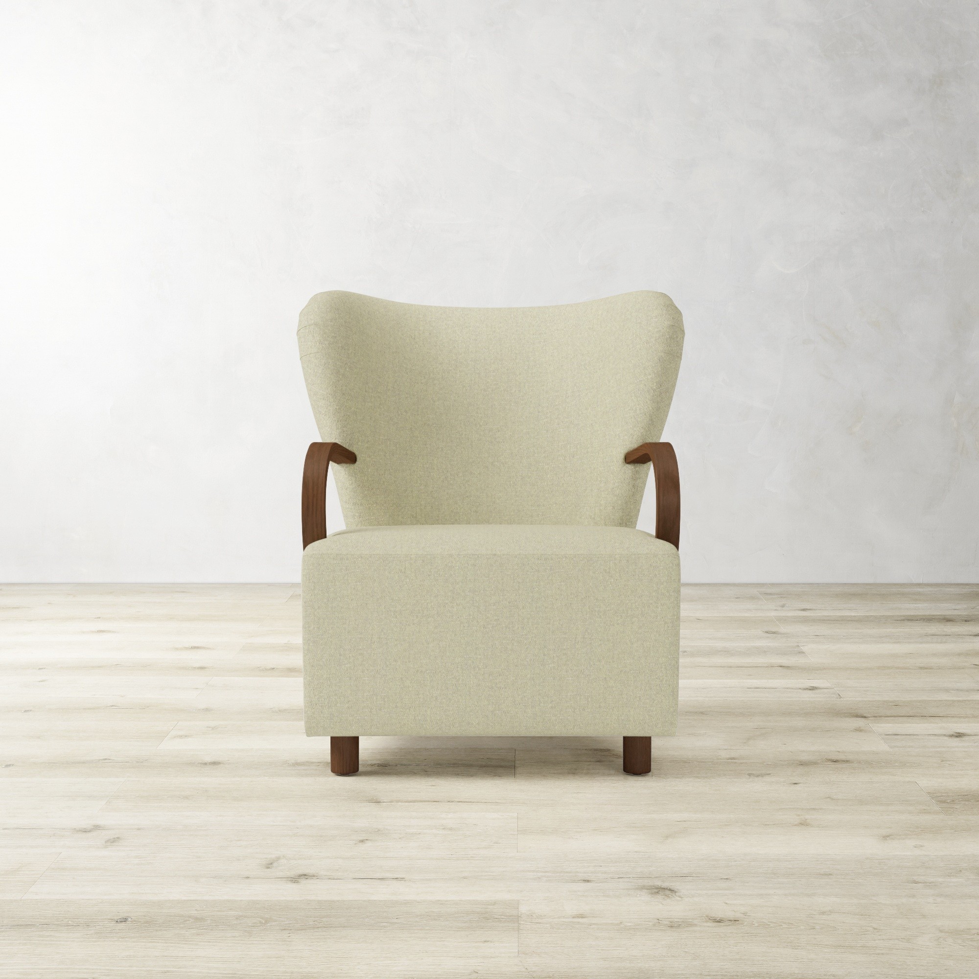 Corban Bentwood Upholstered Occasional Chair