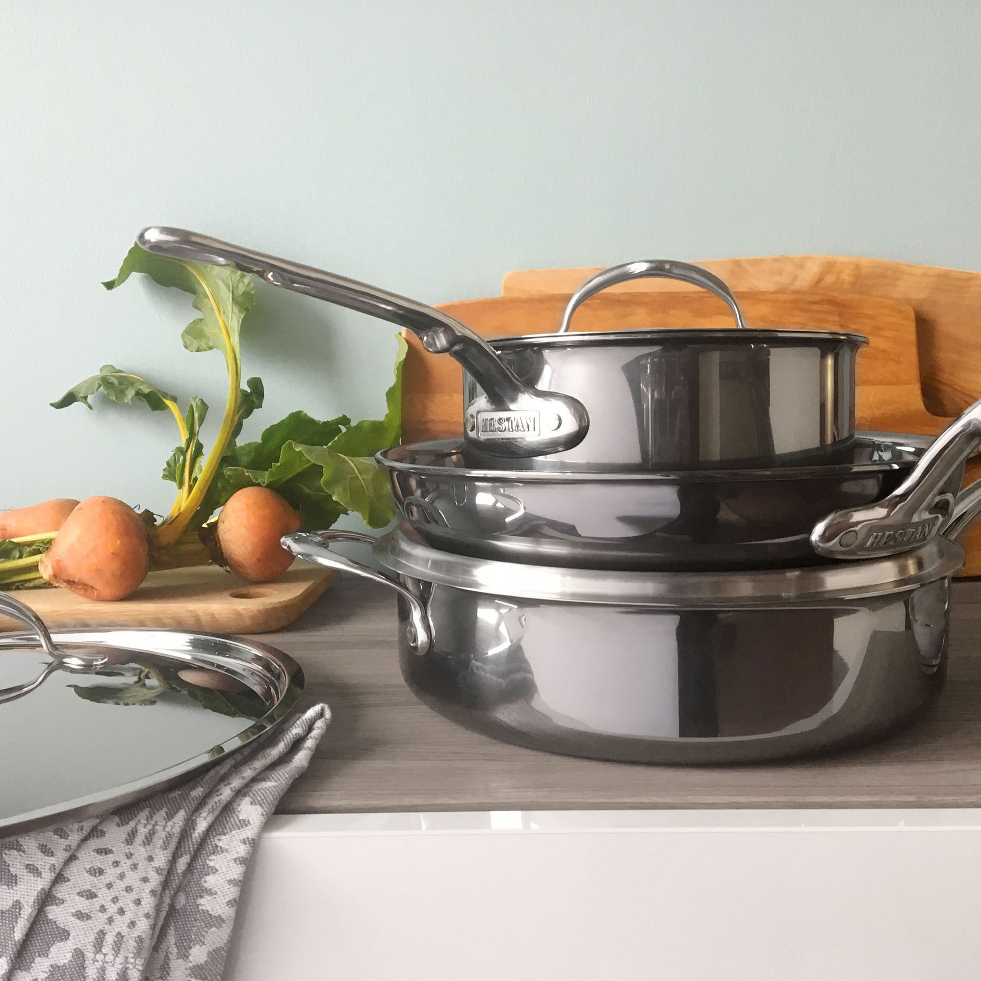 Hestan NanoBond® Titanium Stainless-Steel 5-Piece Cookware Set