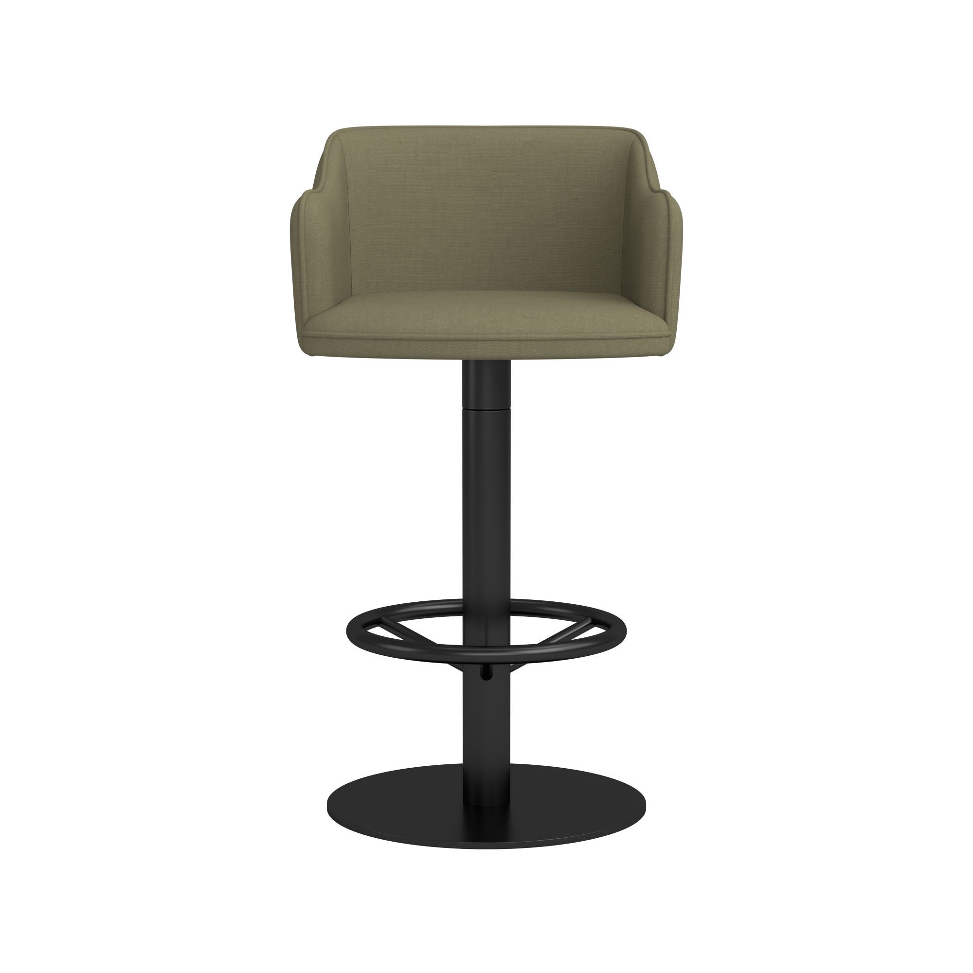 Harding Upholstered Pedestal Counter  & Bar Stool