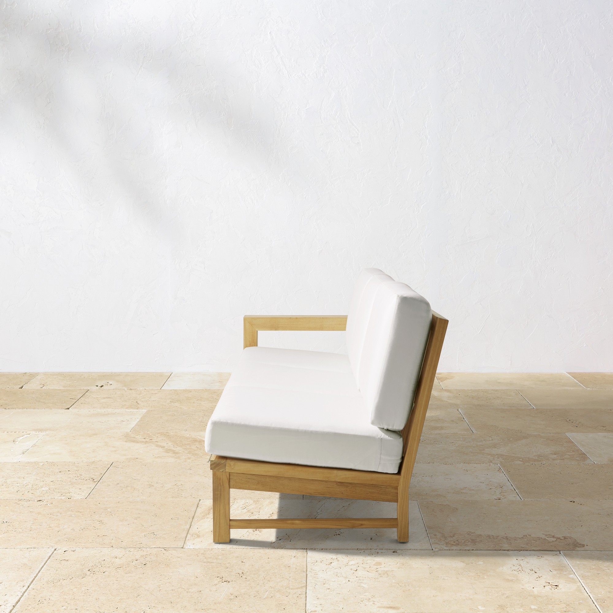 Larnaca Outdoor Natural Teak Customizable Sectional (62