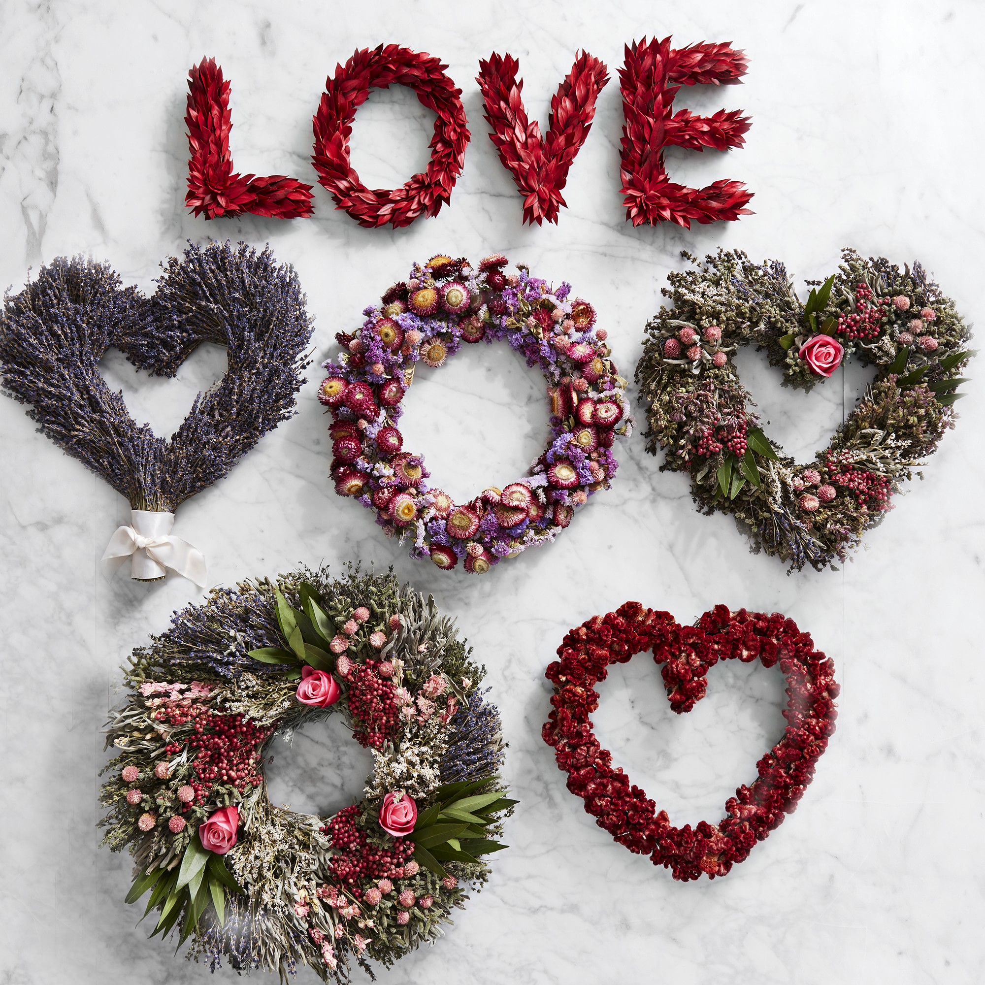 Pink Rose Garden Live Wreath, 20