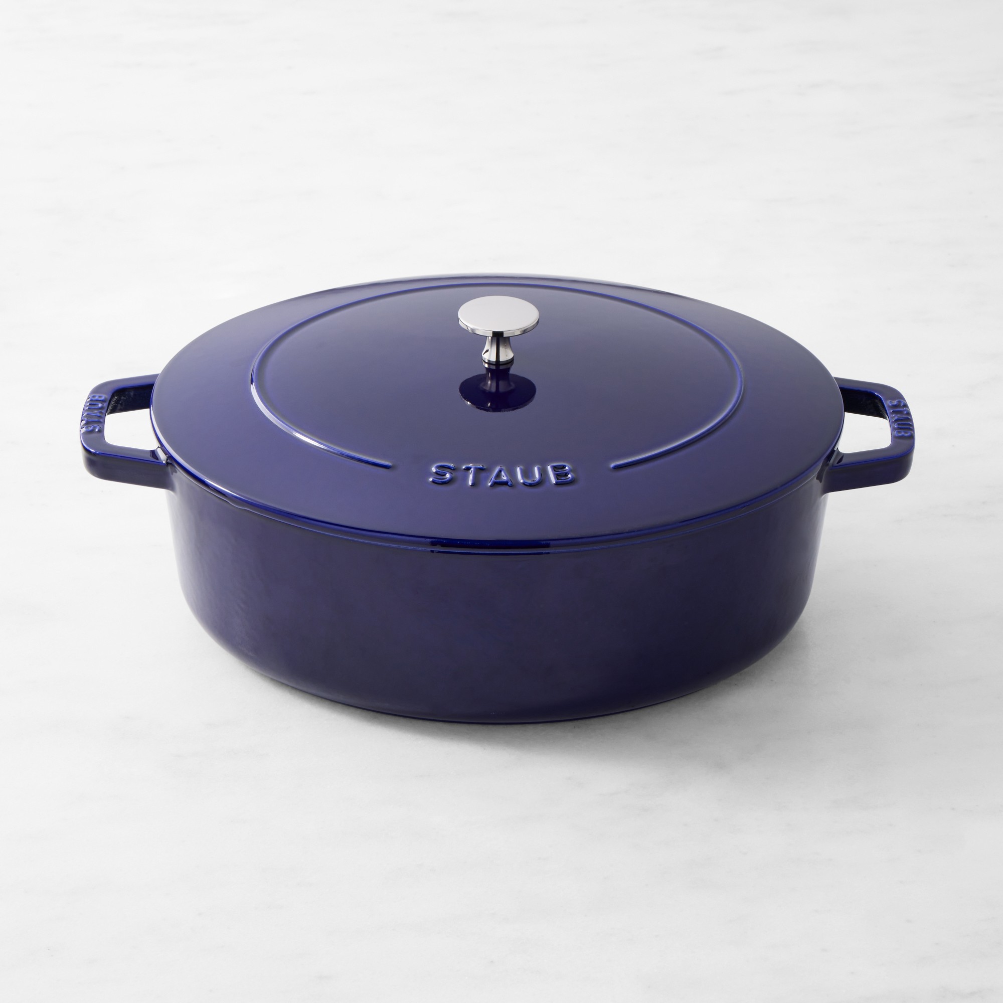 Staub Enameled Cast Iron Wide Oval Dutch Oven, 6 1/4-Qt.