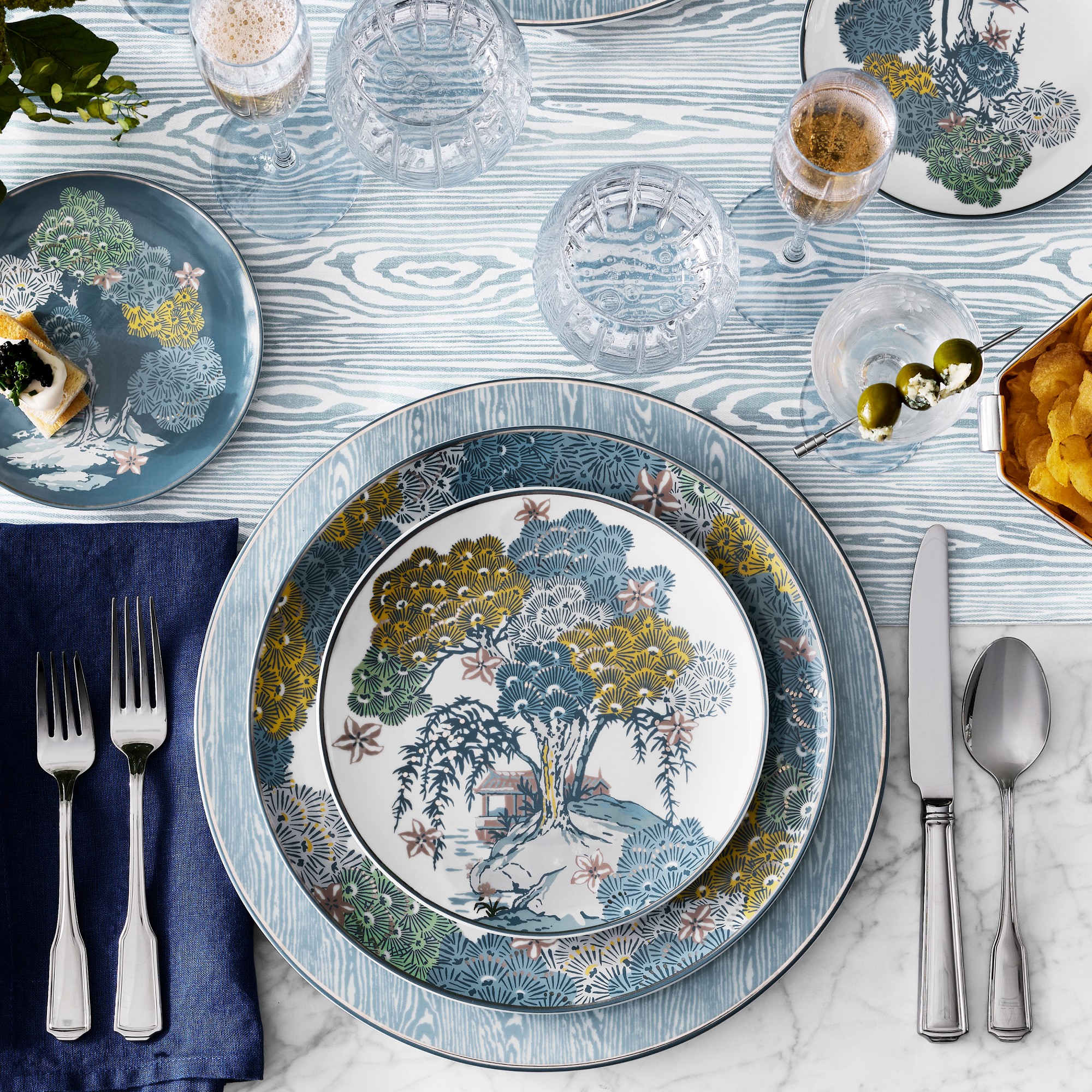 Scalamandré Sea of Trees Chargers