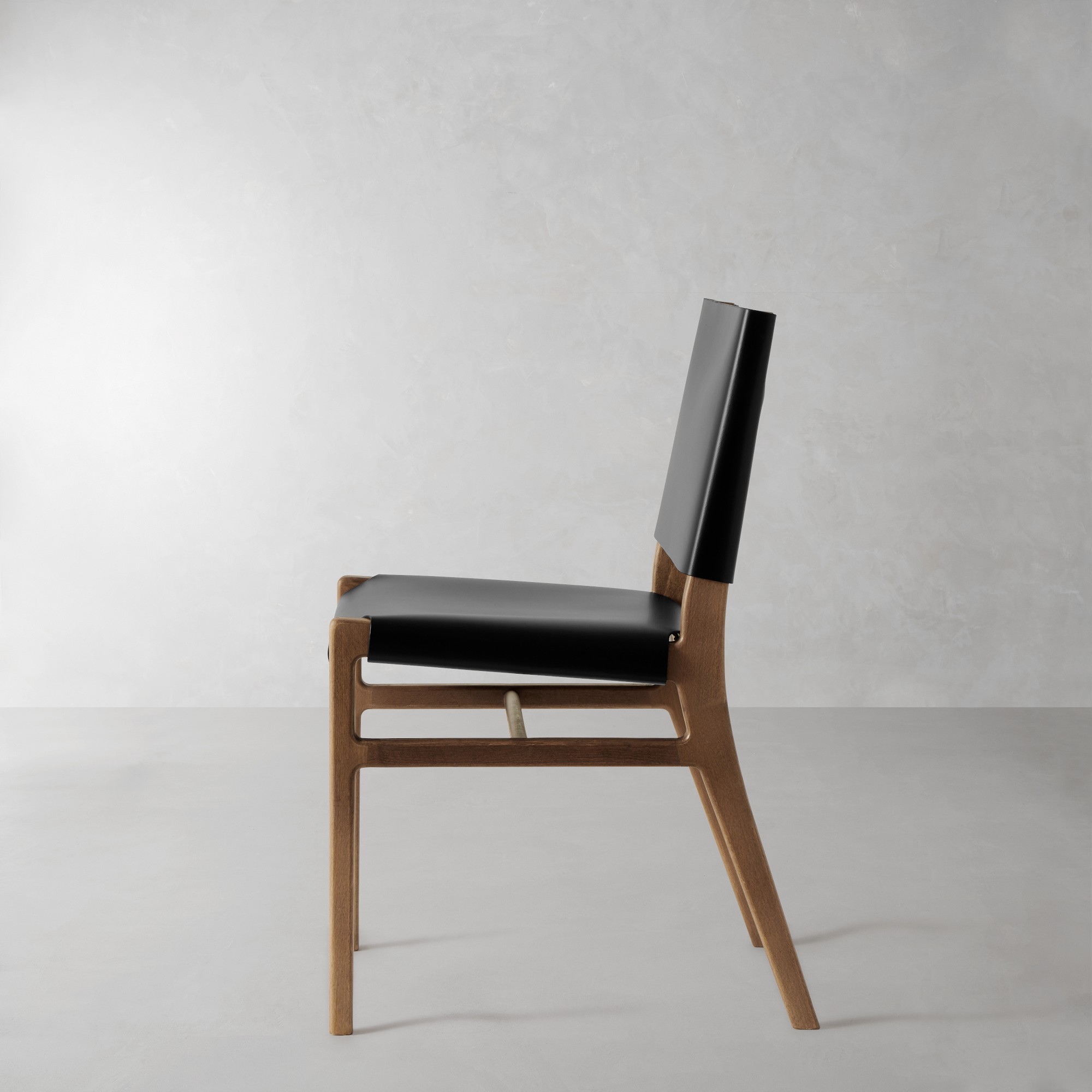 Stratton Leather Slung Side Chair