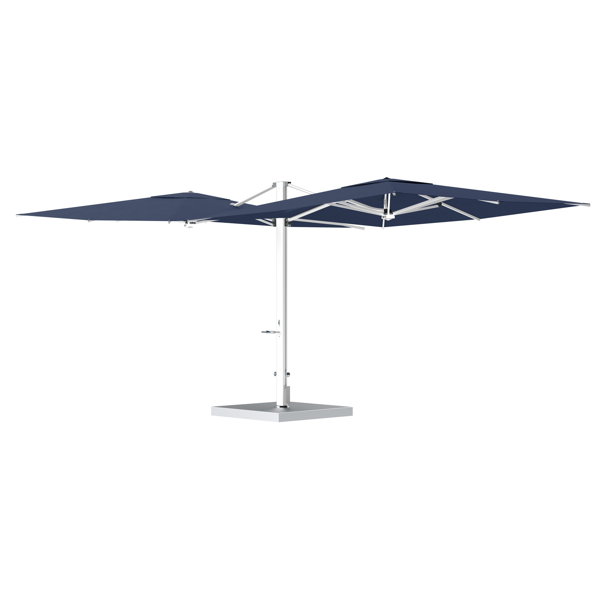 10' Sqaure Performance Dual Cantilever Umbrella