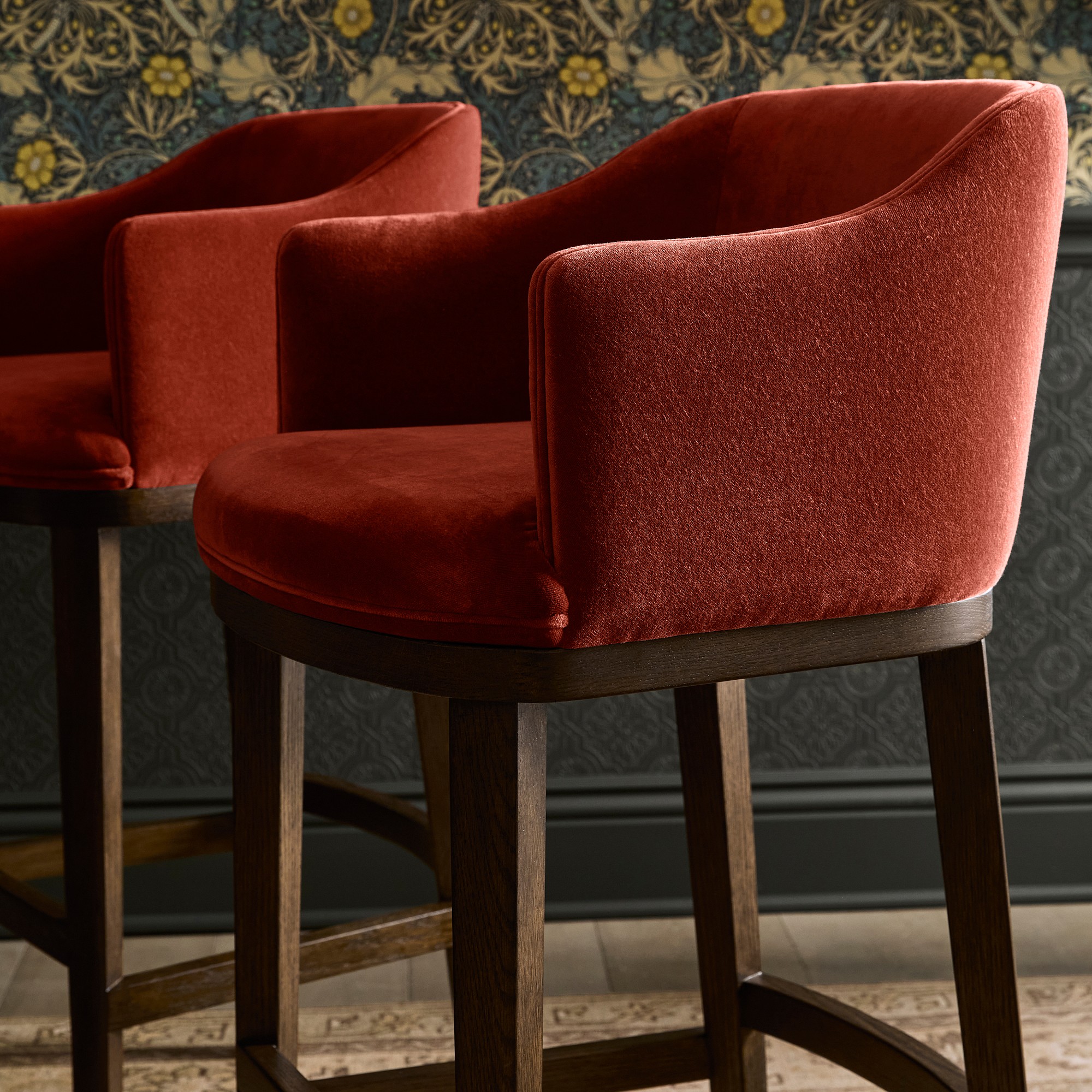 Harding Upholstered Counter  & Bar Stool