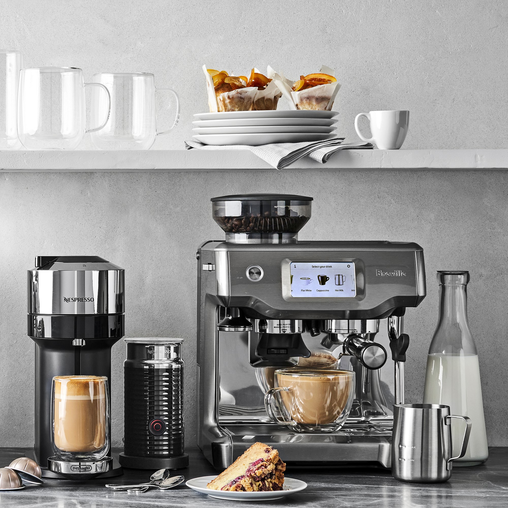 Nespresso Vertuo Next Deluxe with Aeroccino by De'Longhi